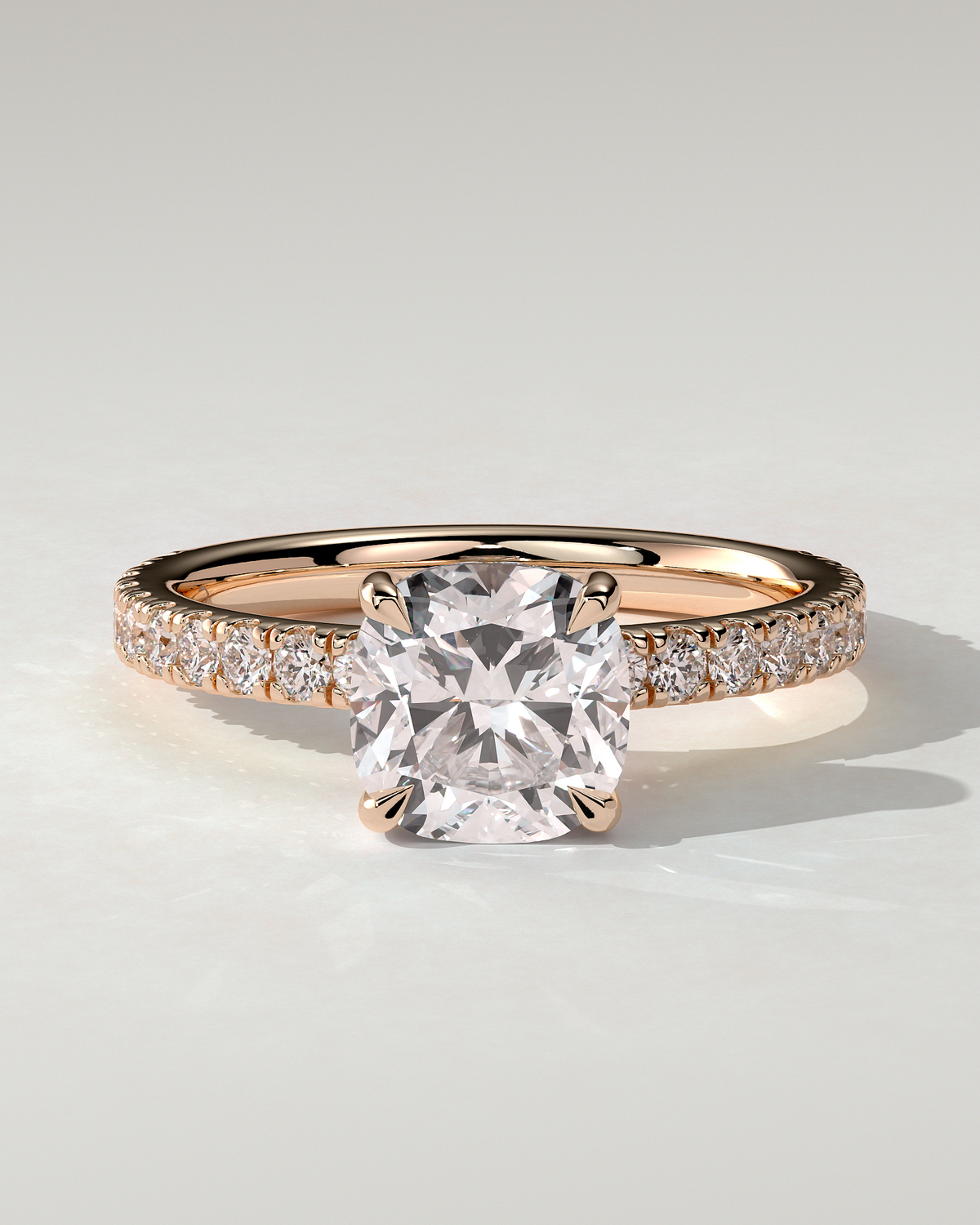 Claudia Solitaire Cushion Ring