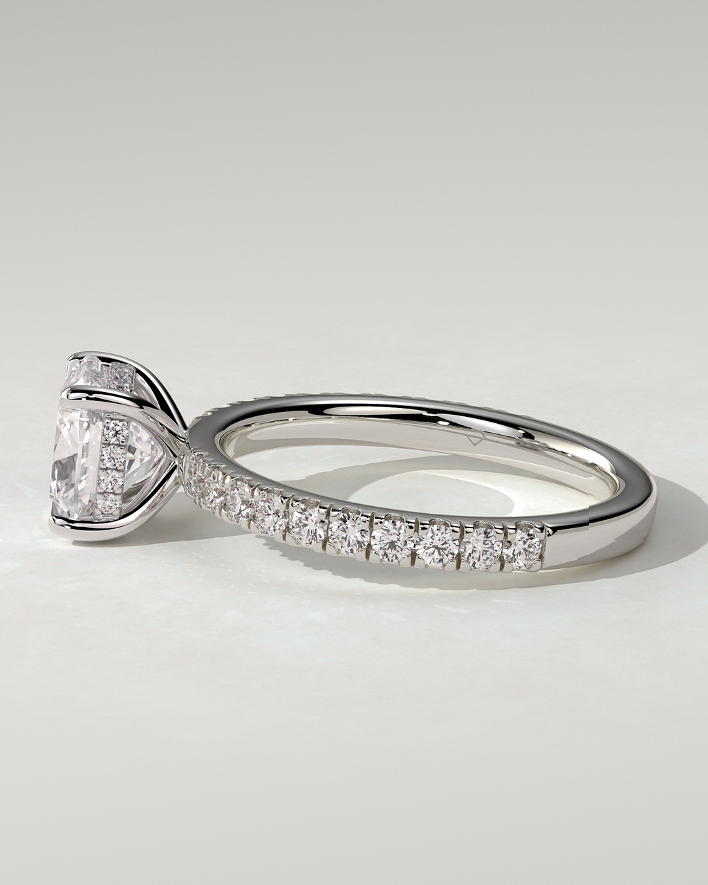 Claudia Solitaire Cushion Ring