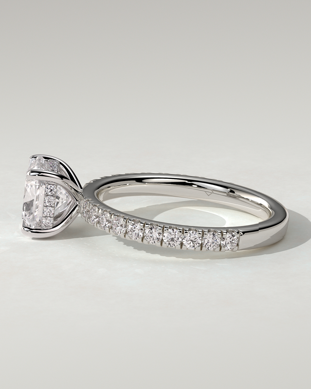 Claudia Solitaire Cushion Ring