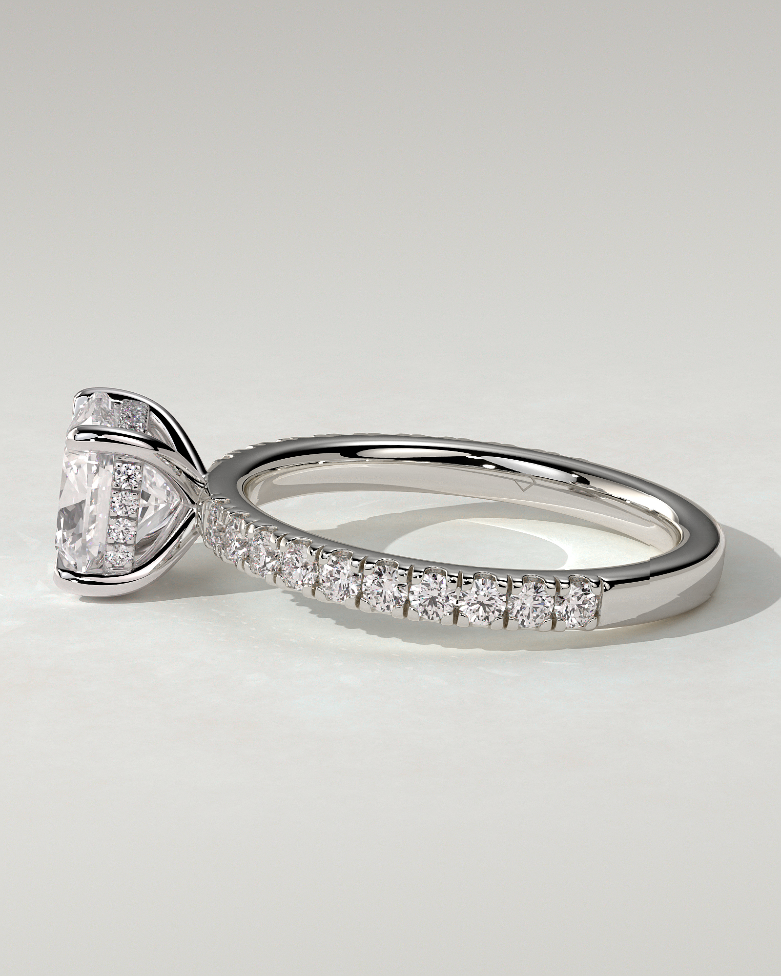 Claudia Solitaire Cushion Ring