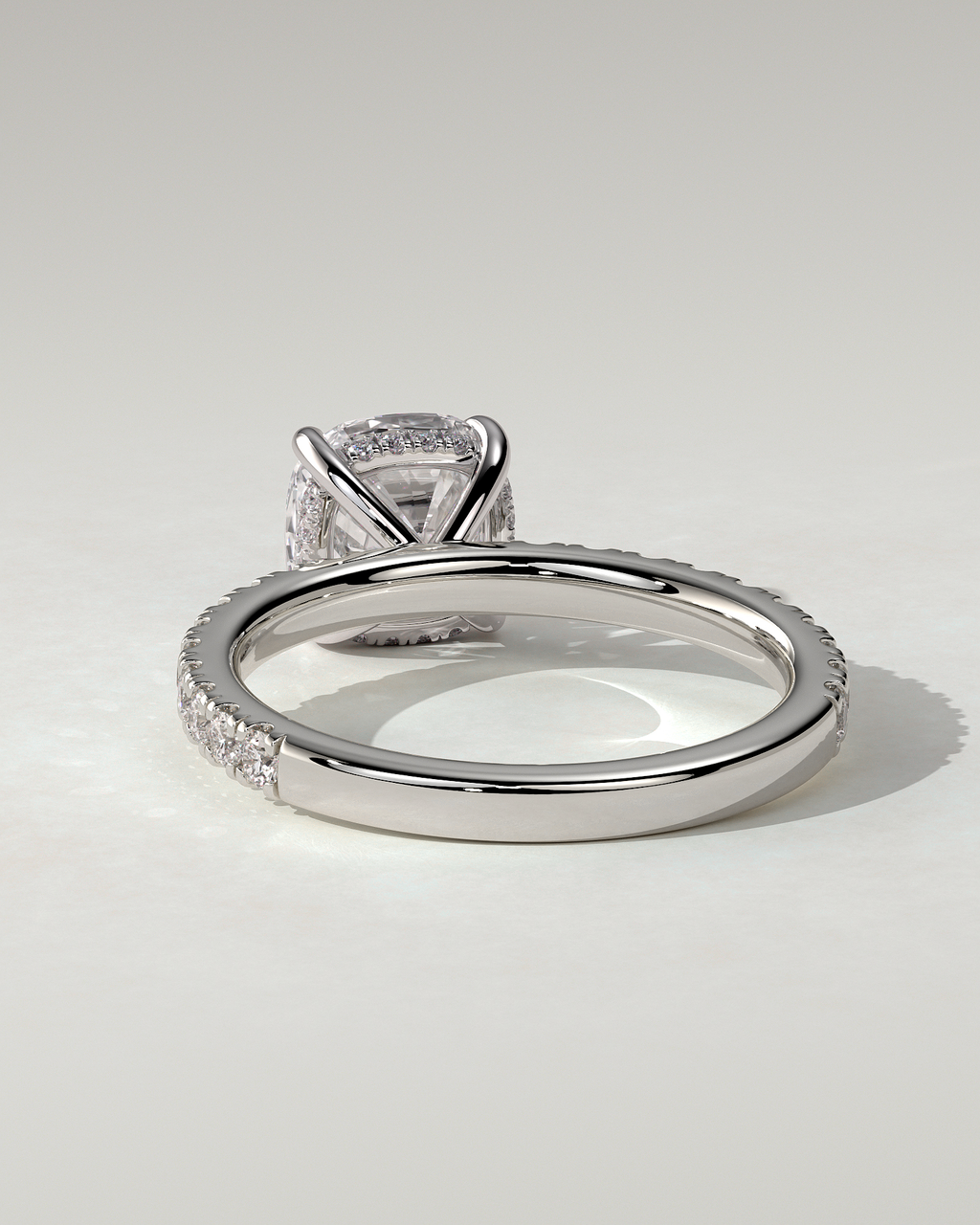 Claudia Solitaire Cushion Ring