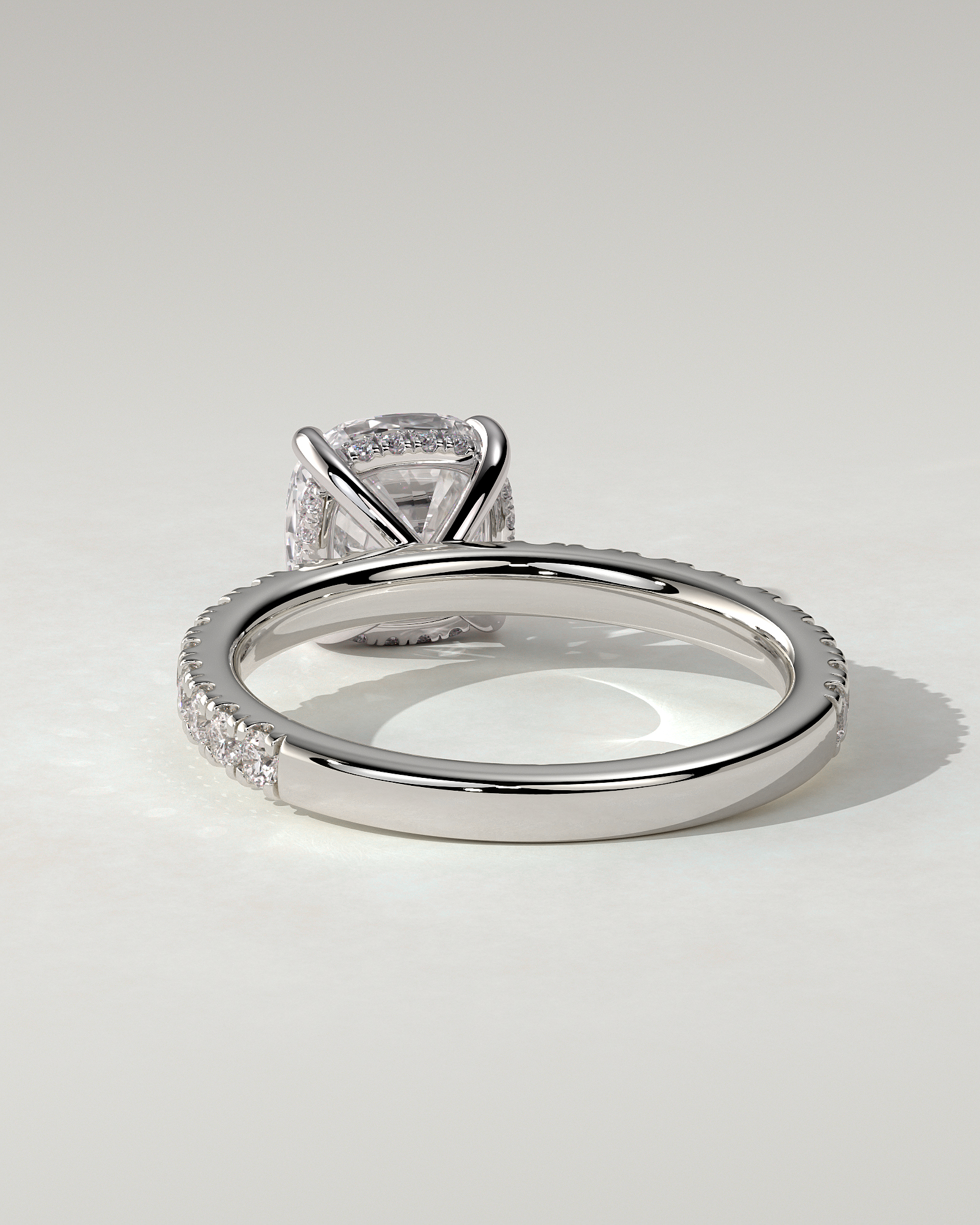 Claudia Solitaire Cushion Ring