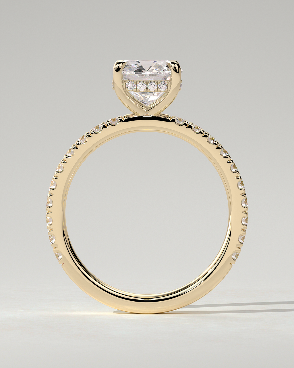Claudia Solitaire Cushion Ring