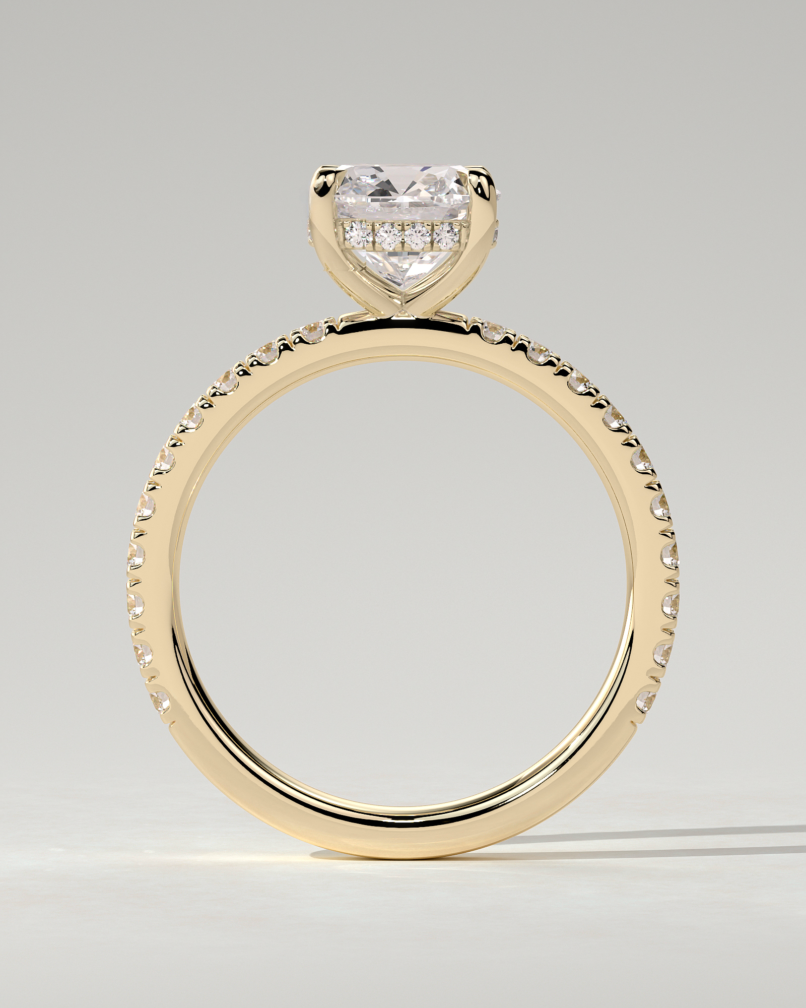 Claudia Solitaire Cushion Ring