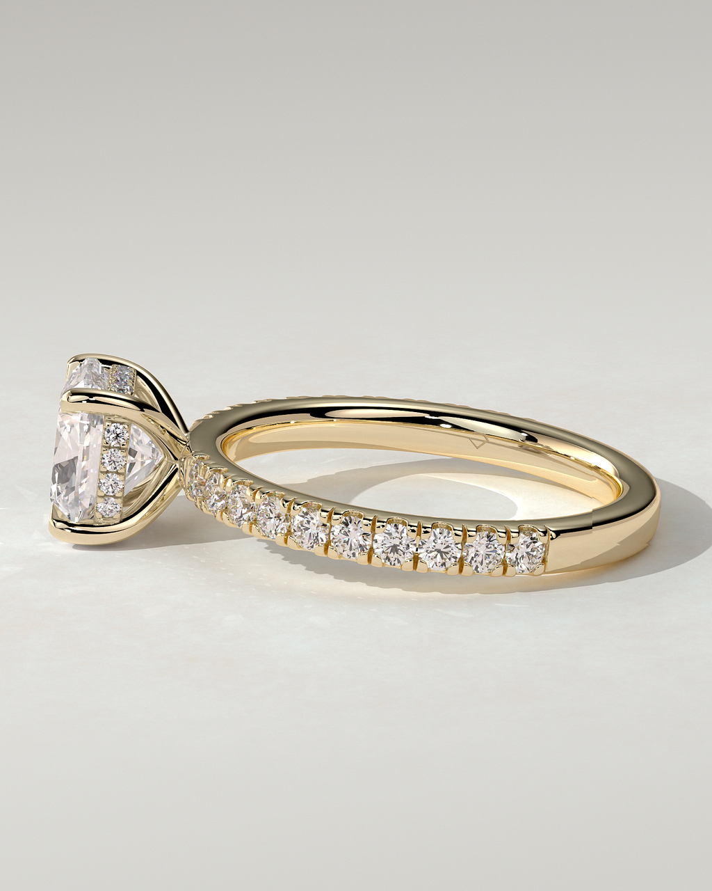 Claudia Solitaire Cushion Ring