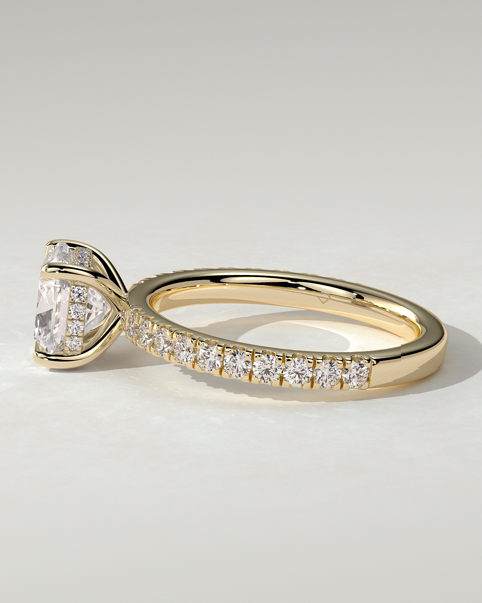 Claudia Solitaire Cushion Ring