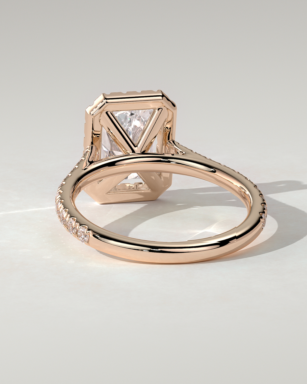 Clementine Halo Radiant Ring