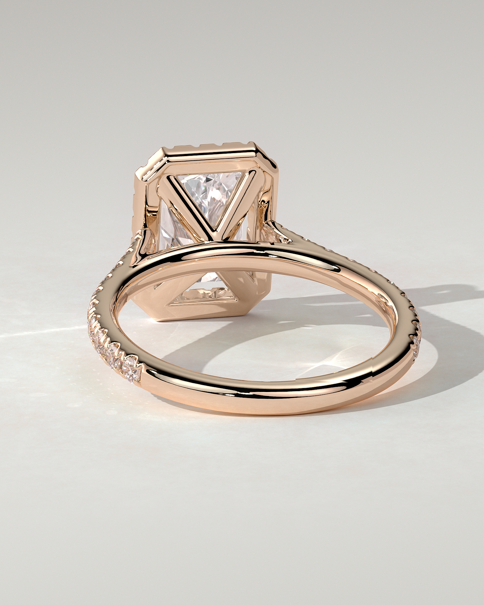 Clementine Halo Radiant Ring