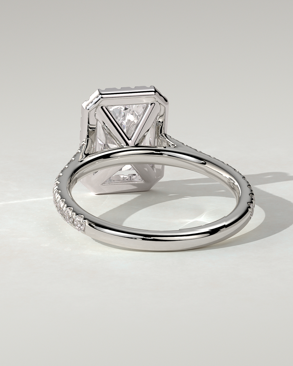 Clementine Halo Radiant Ring