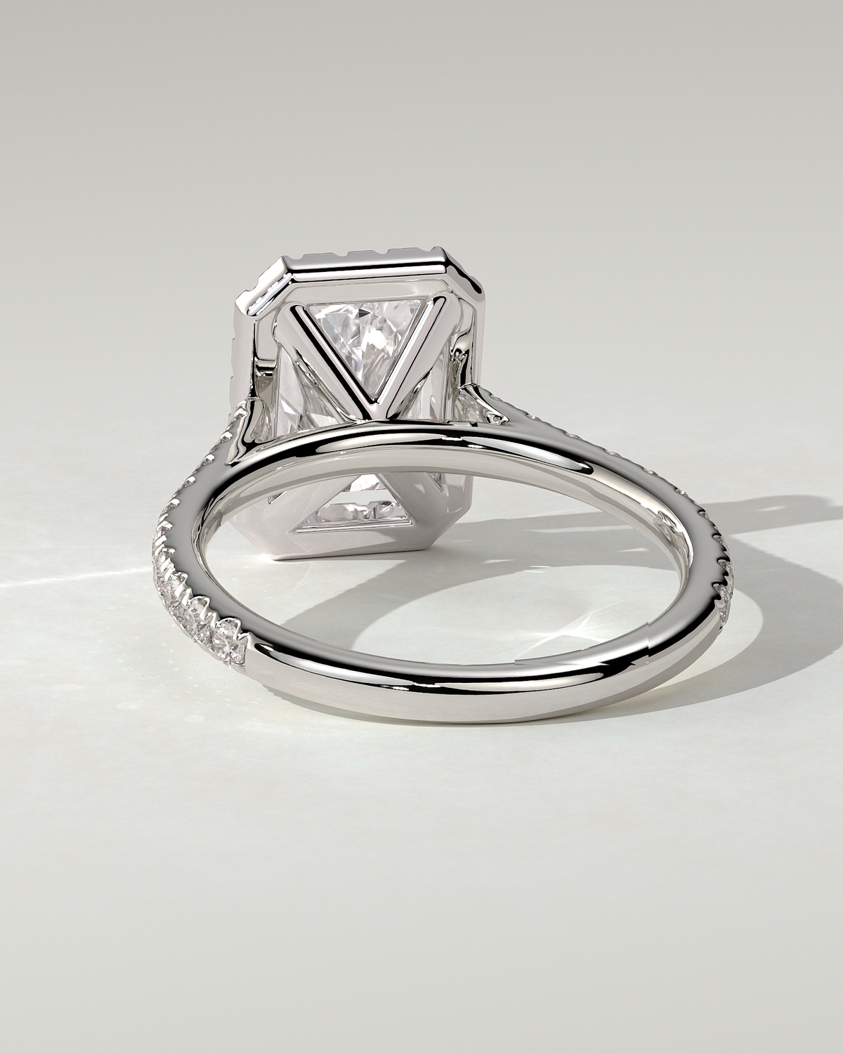 Clementine Halo Radiant Ring