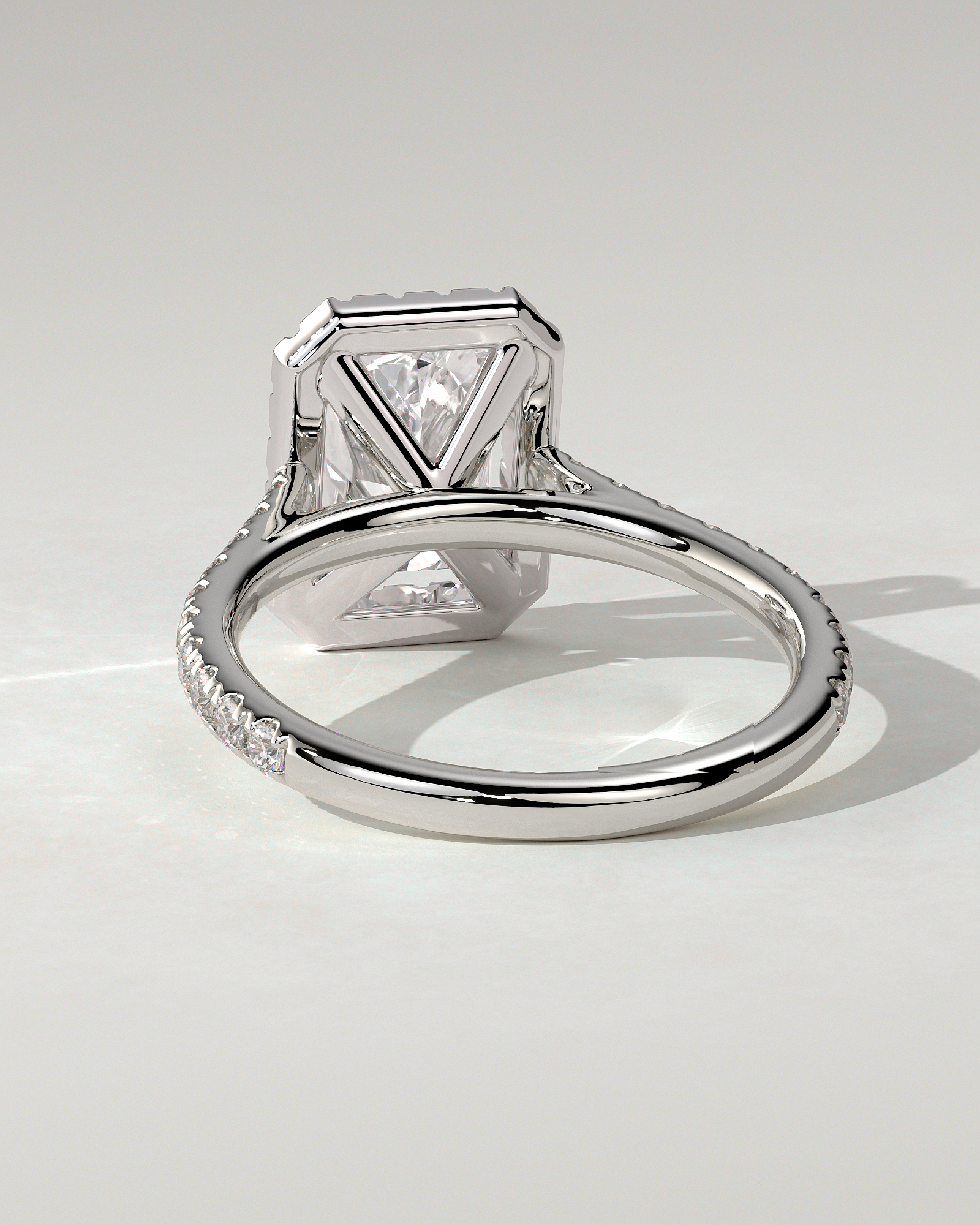 Clementine Halo Radiant Ring