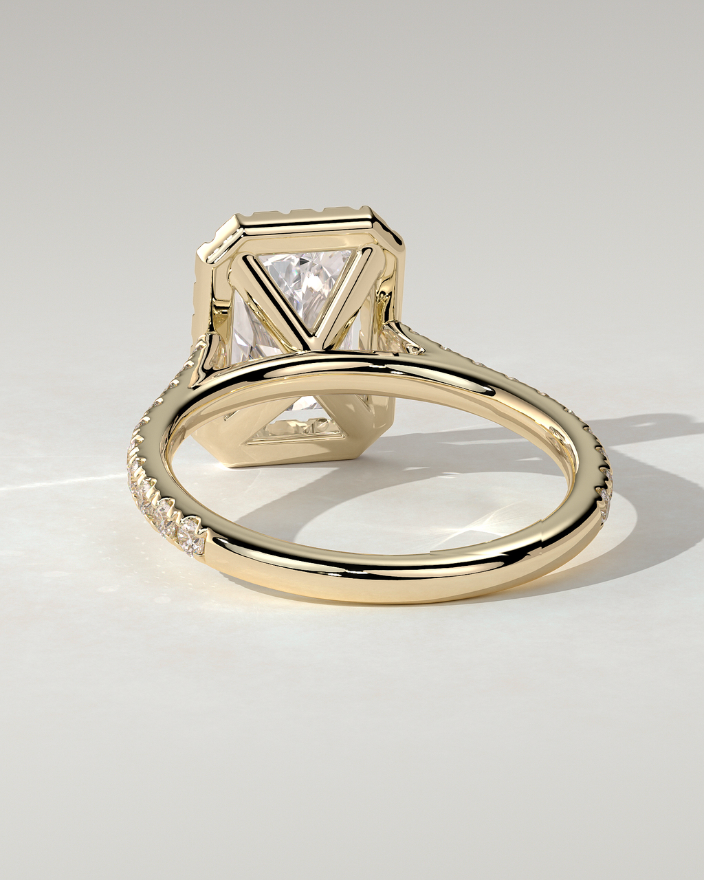 Clementine Halo Radiant Ring