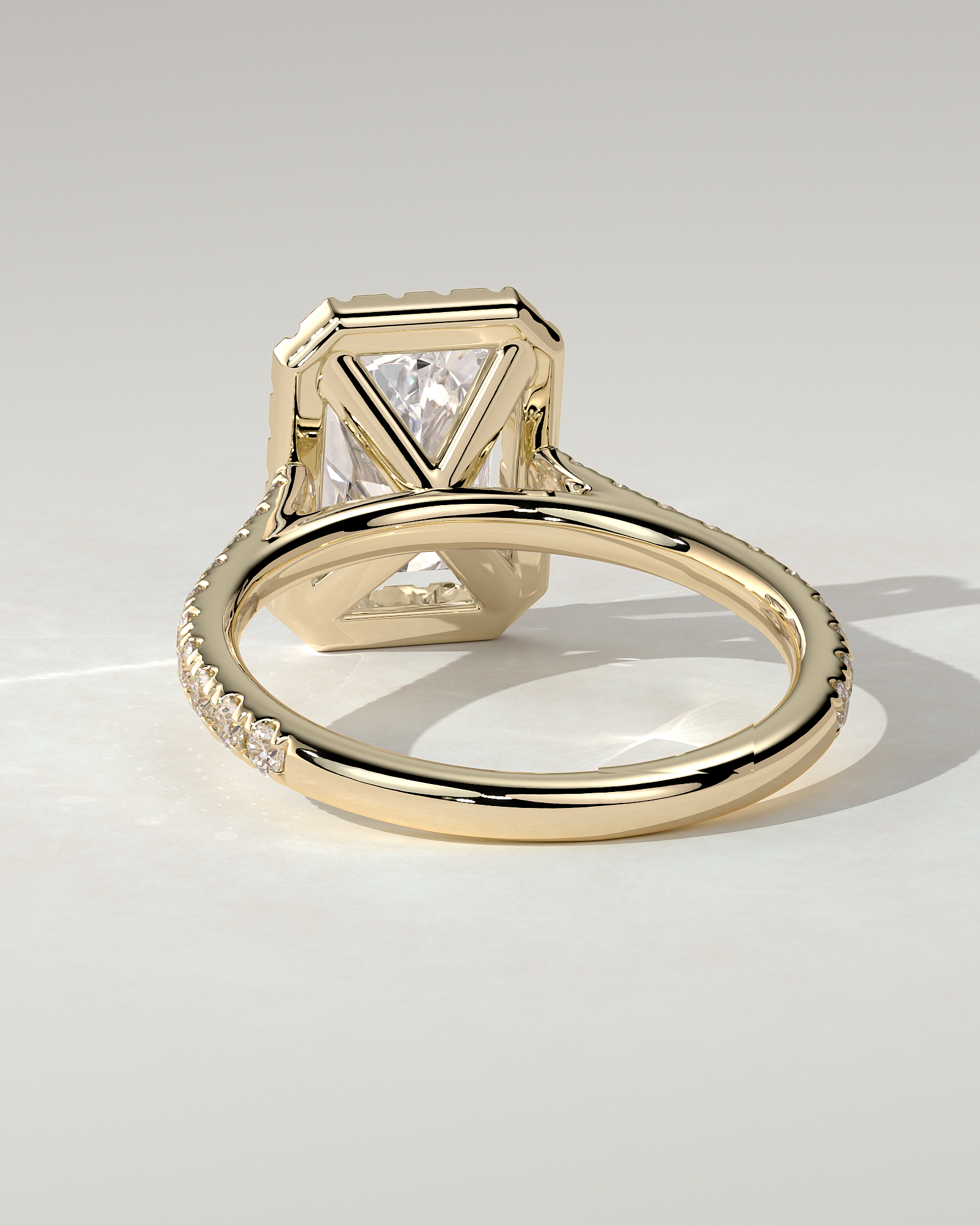 Clementine Halo Radiant Ring