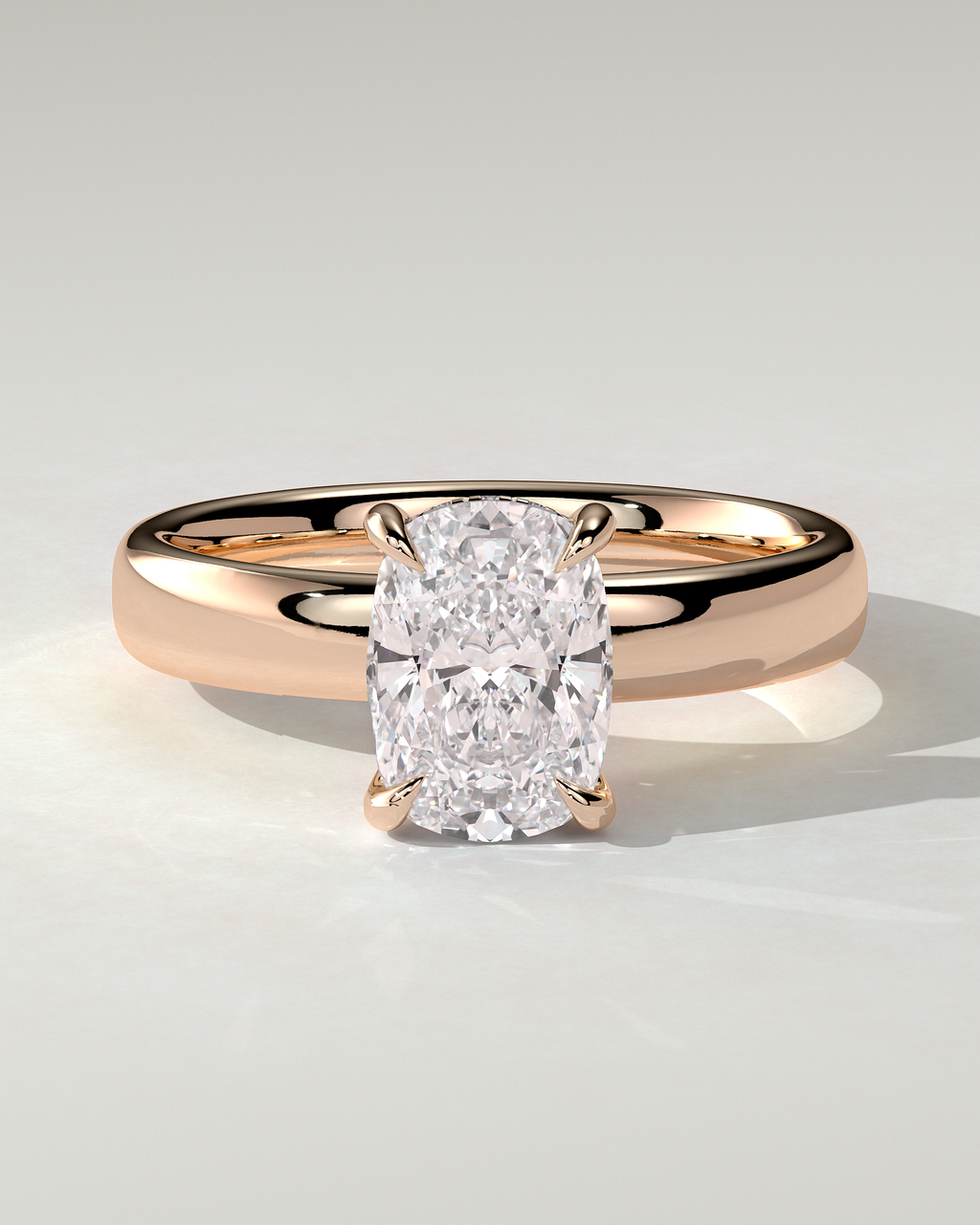 Cora Solitaire Cushion Ring