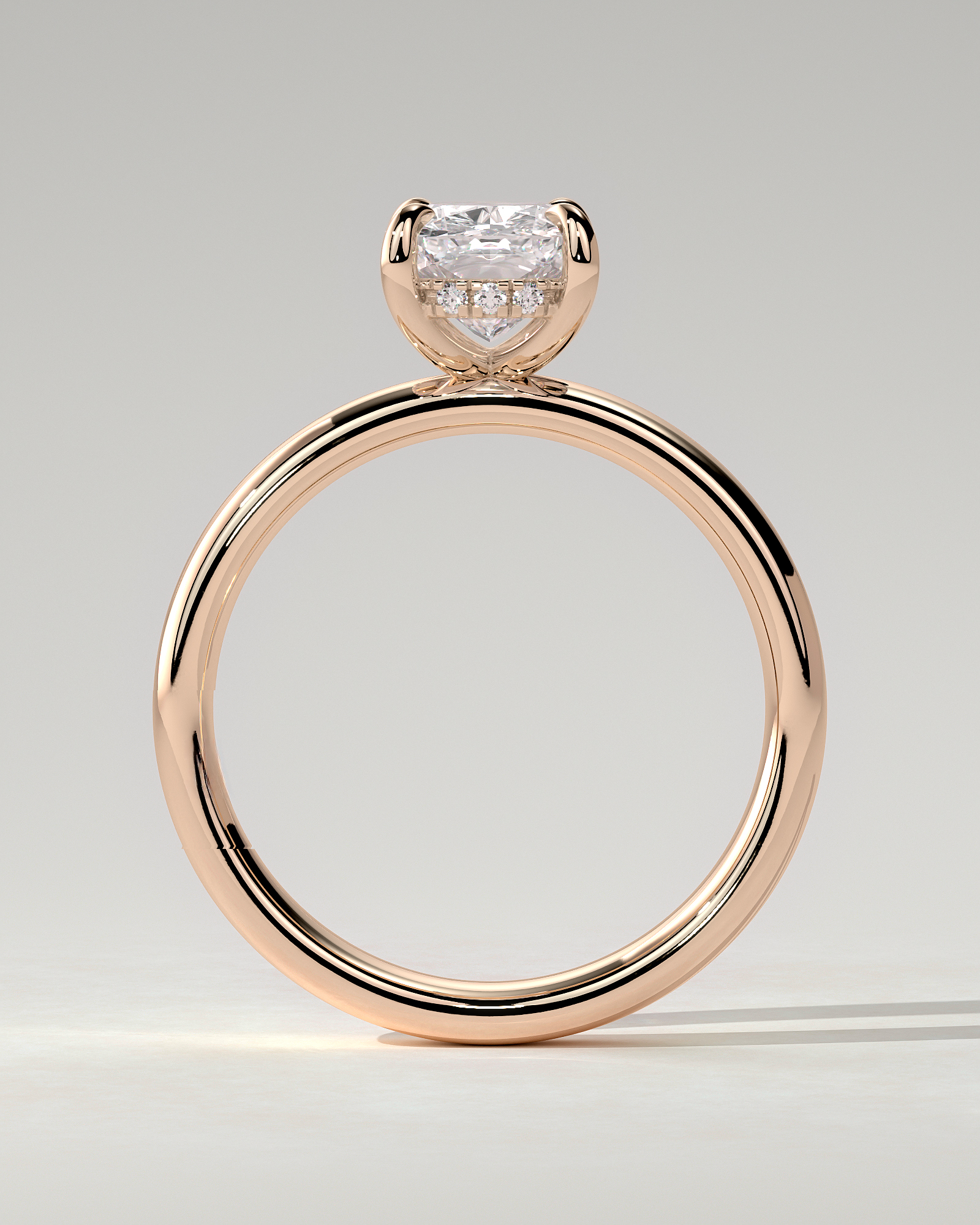 Cora Solitaire Cushion Ring