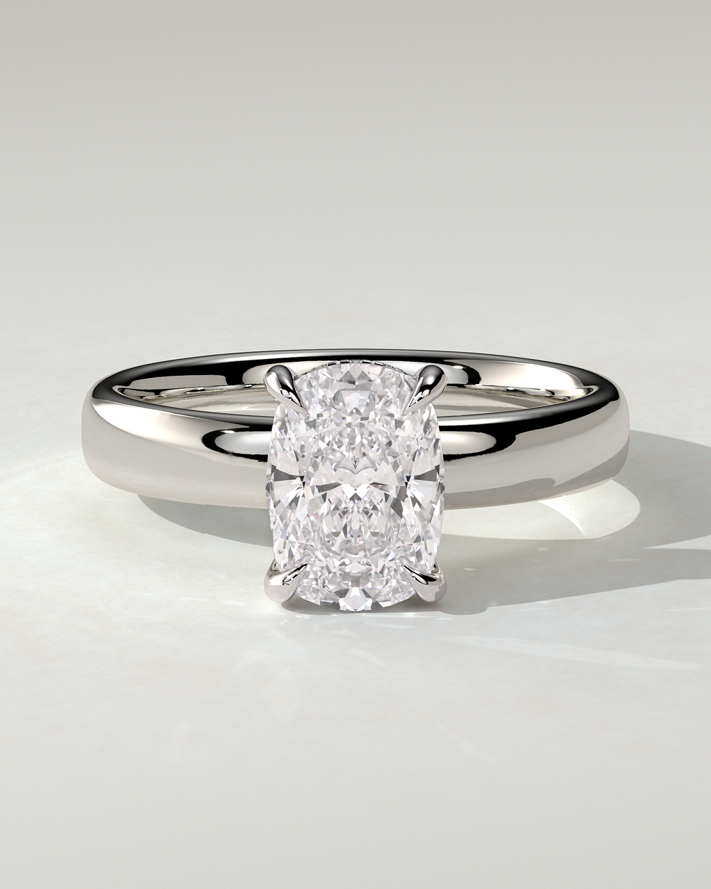 Cora Solitaire Cushion Ring