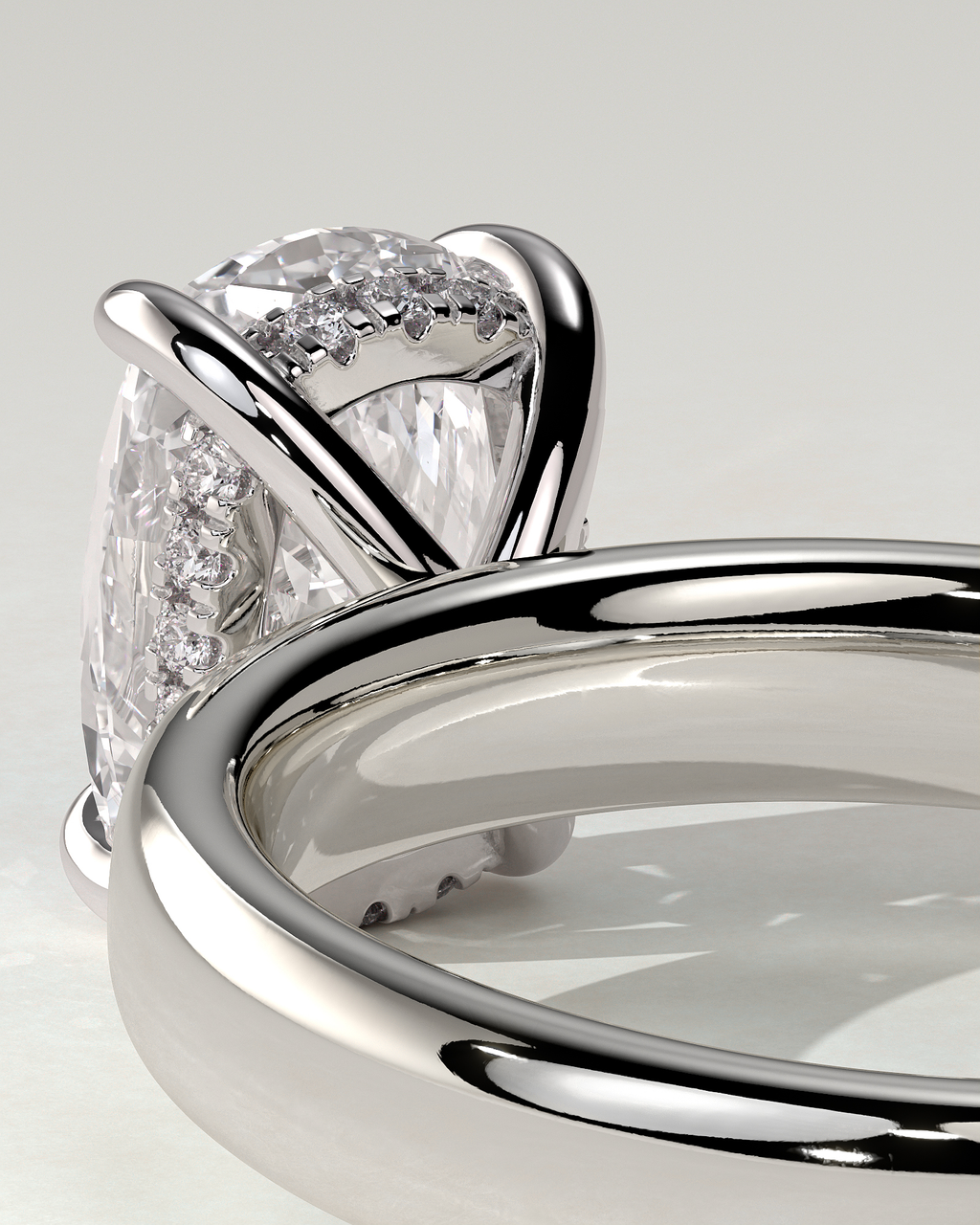 Cora Solitaire Cushion Ring