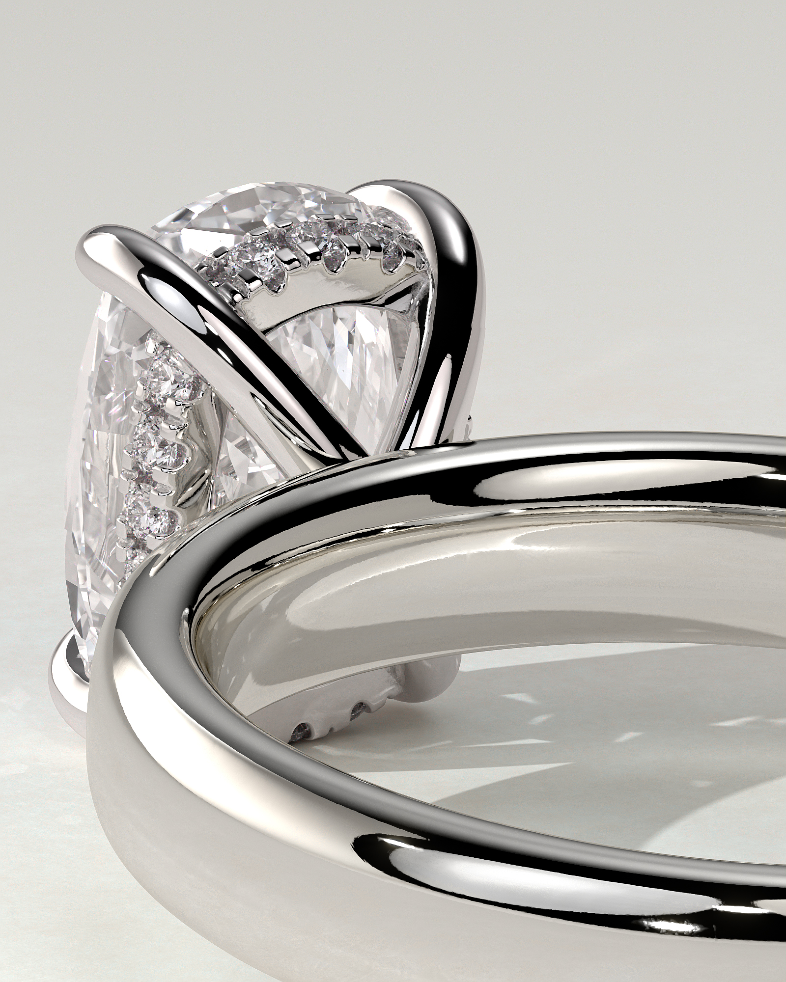 Cora Solitaire Cushion Ring