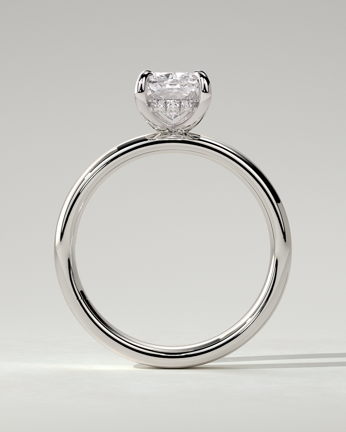 Cora Solitaire Cushion Ring