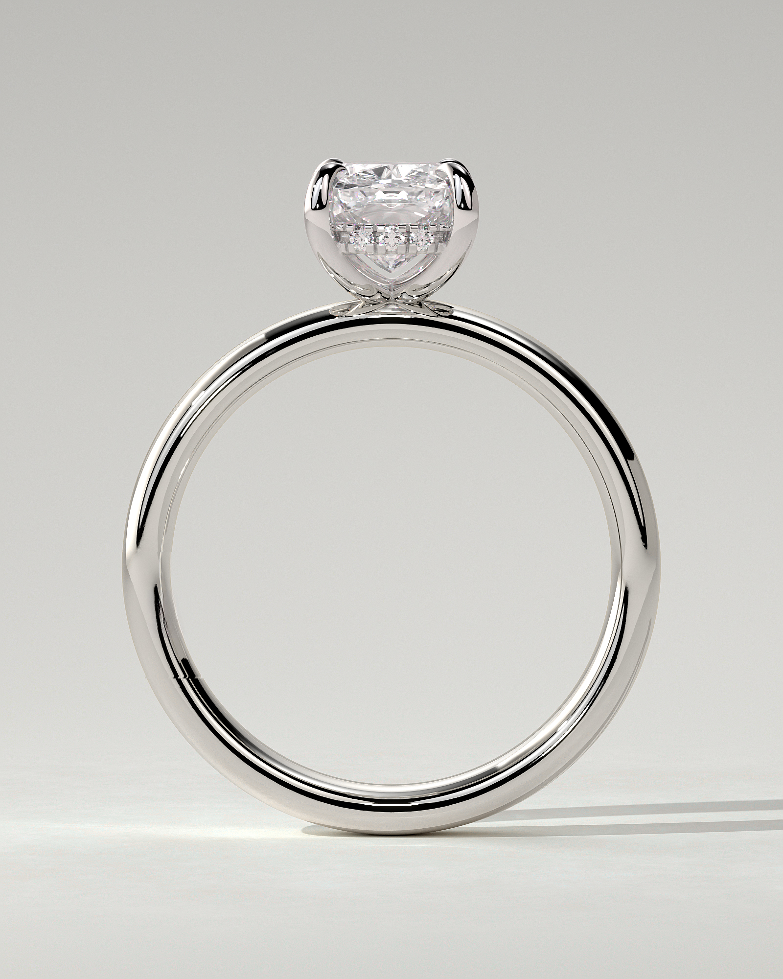 Cora Solitaire Cushion Ring