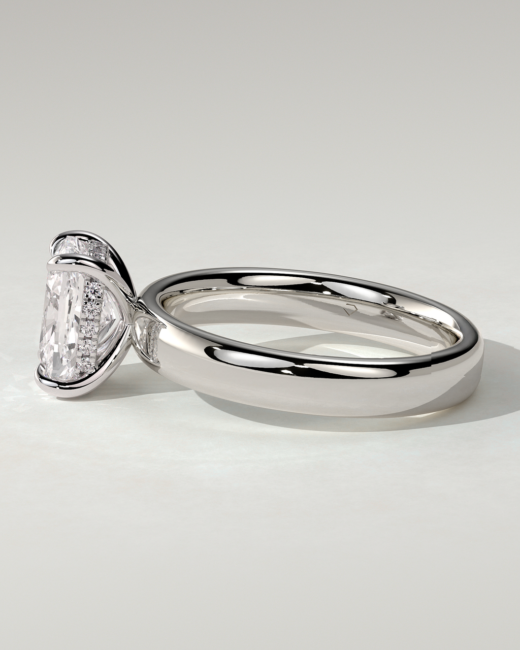 Cora Solitaire Cushion Ring