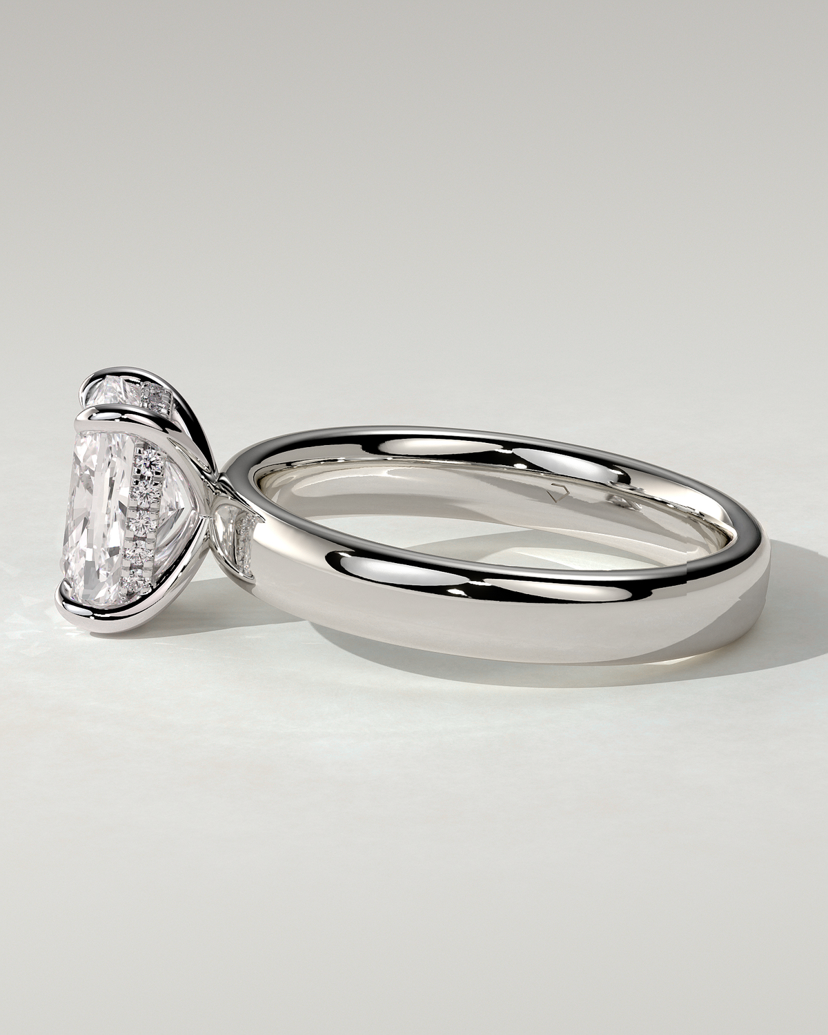 Cora Solitaire Cushion Ring