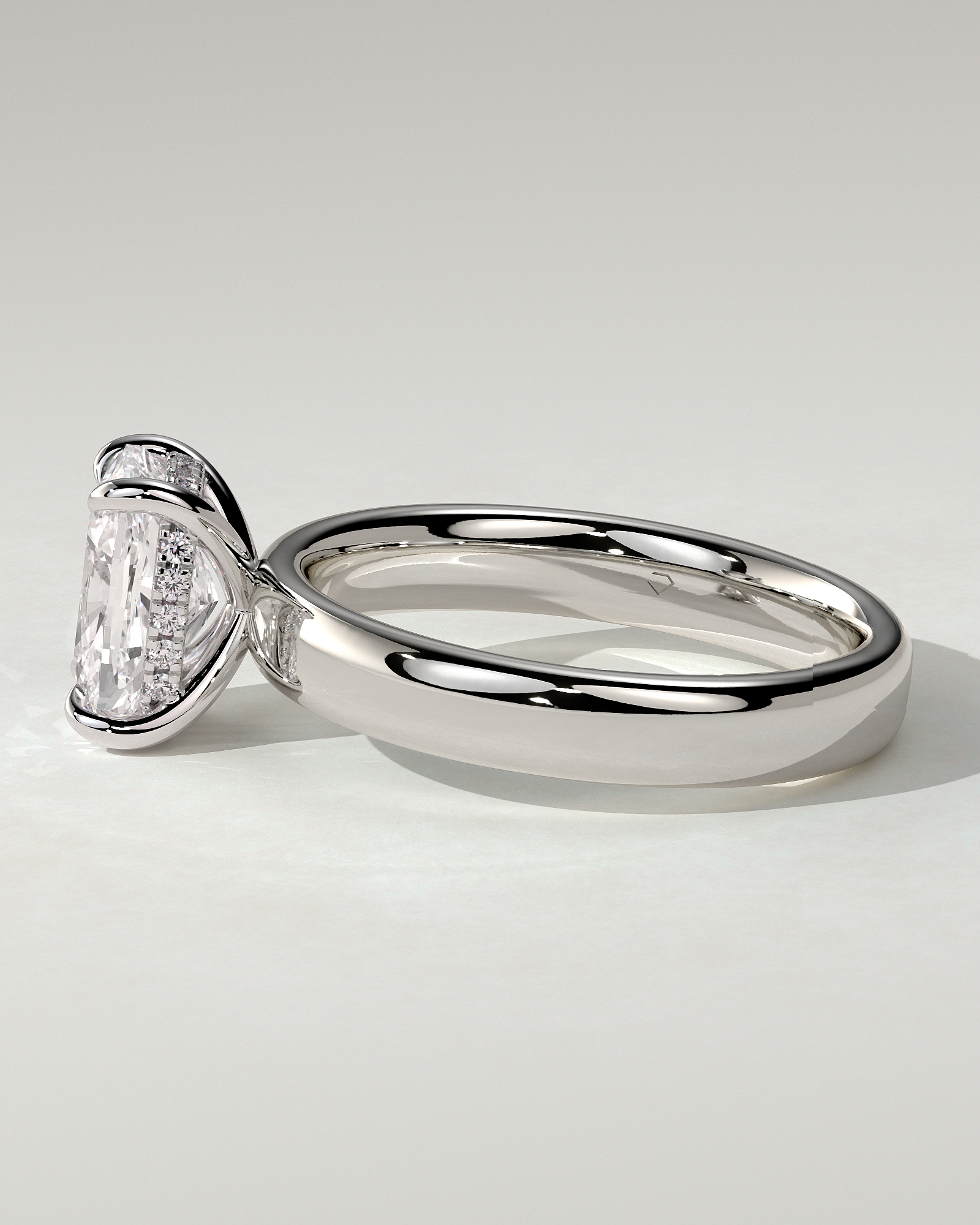 Cora Solitaire Cushion Ring