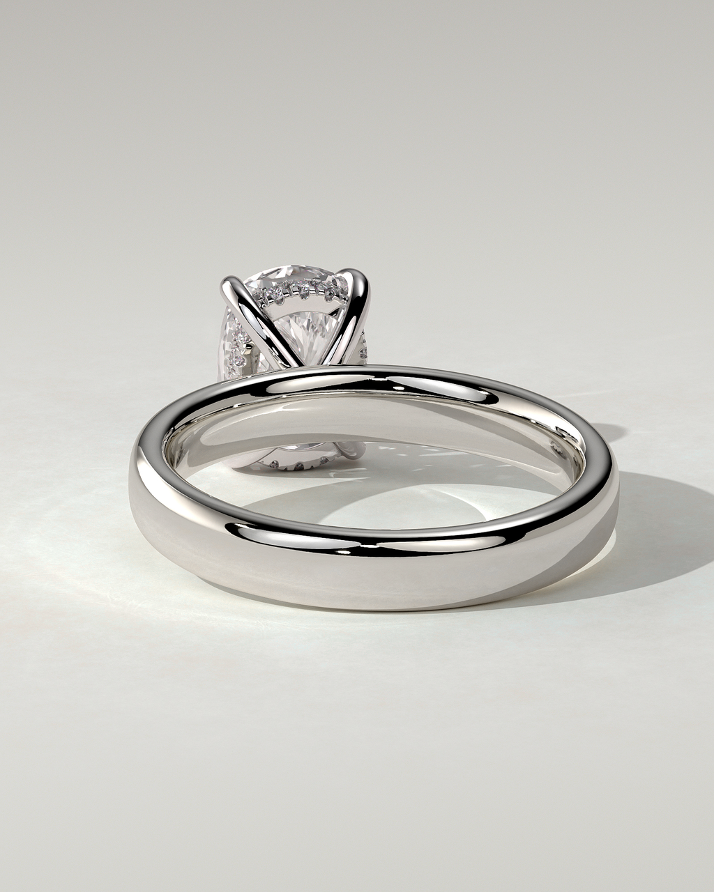 Cora Solitaire Cushion Ring