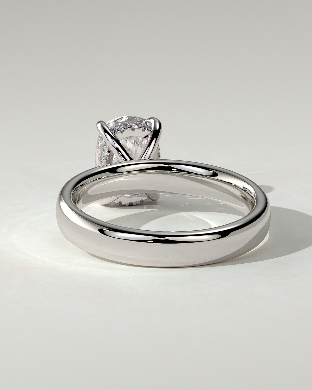 Cora Solitaire Cushion Ring