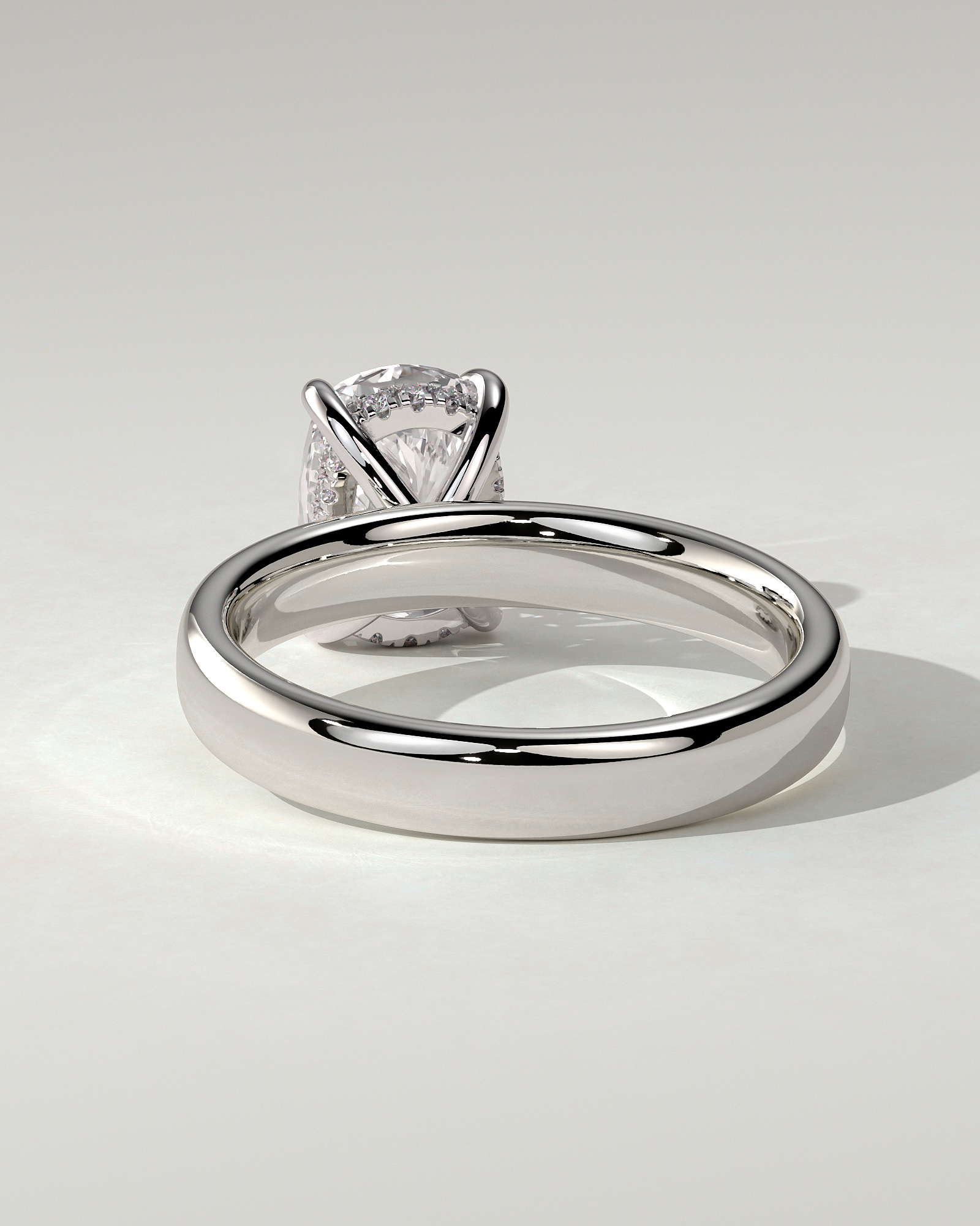 Cora Solitaire Cushion Ring
