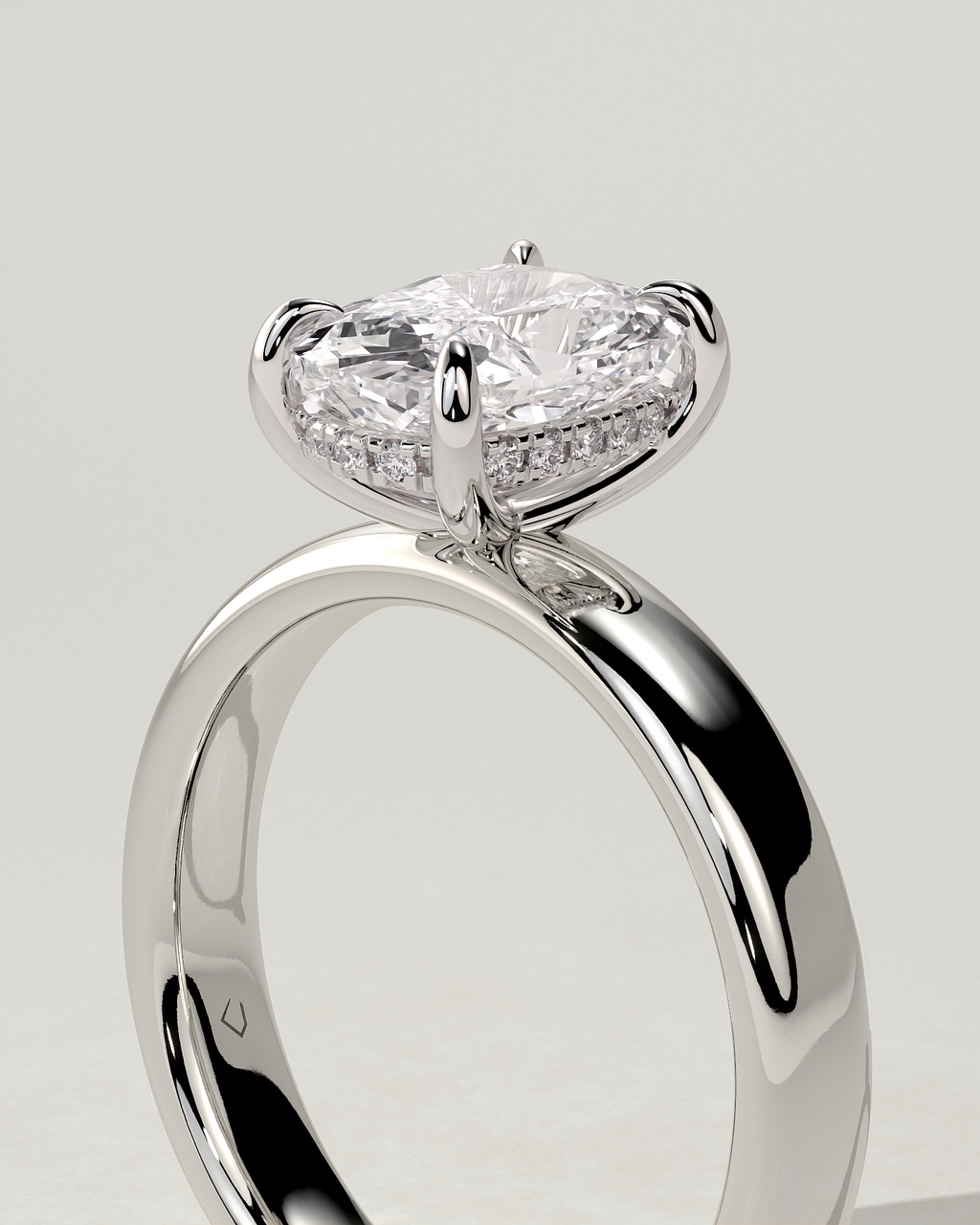 Cora Solitaire Cushion Ring