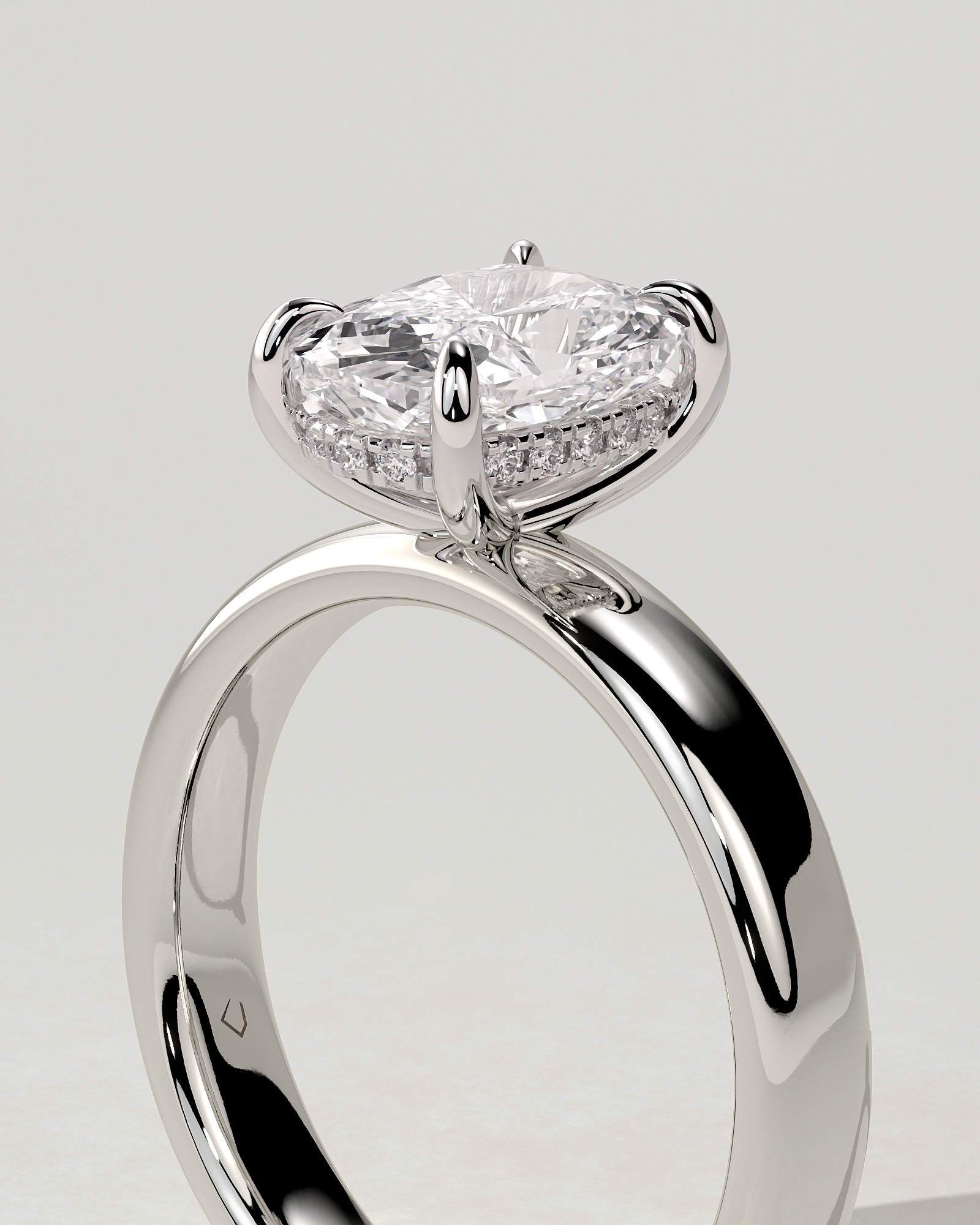 Cora Solitaire Cushion Ring