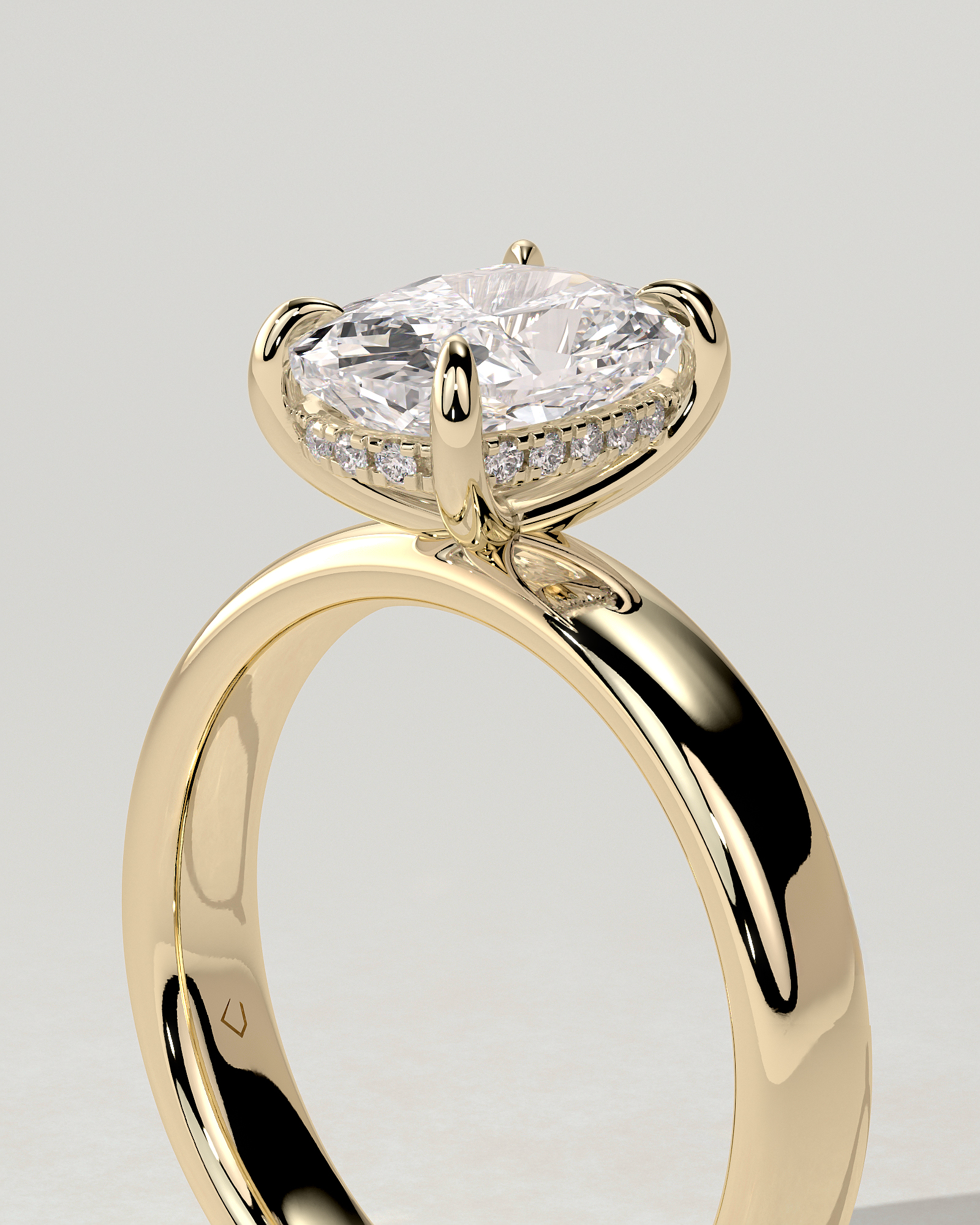 Cora Solitaire Cushion Ring