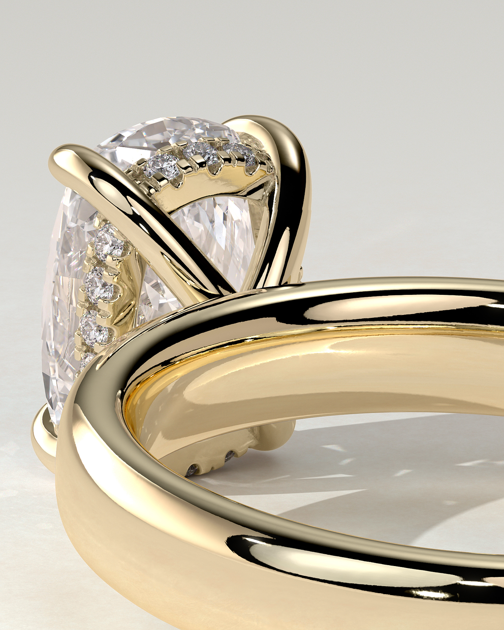 Cora Solitaire Cushion Ring