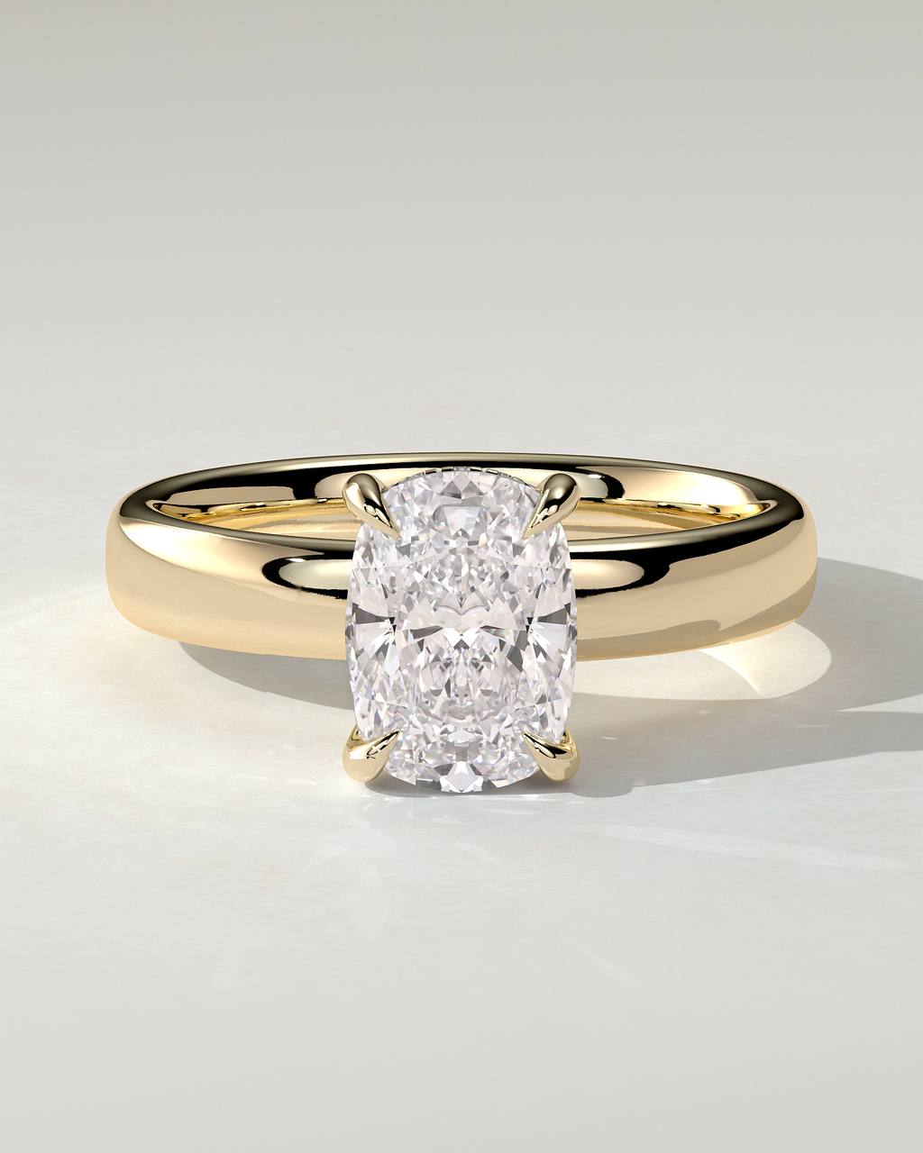 Cora Solitaire Cushion Ring