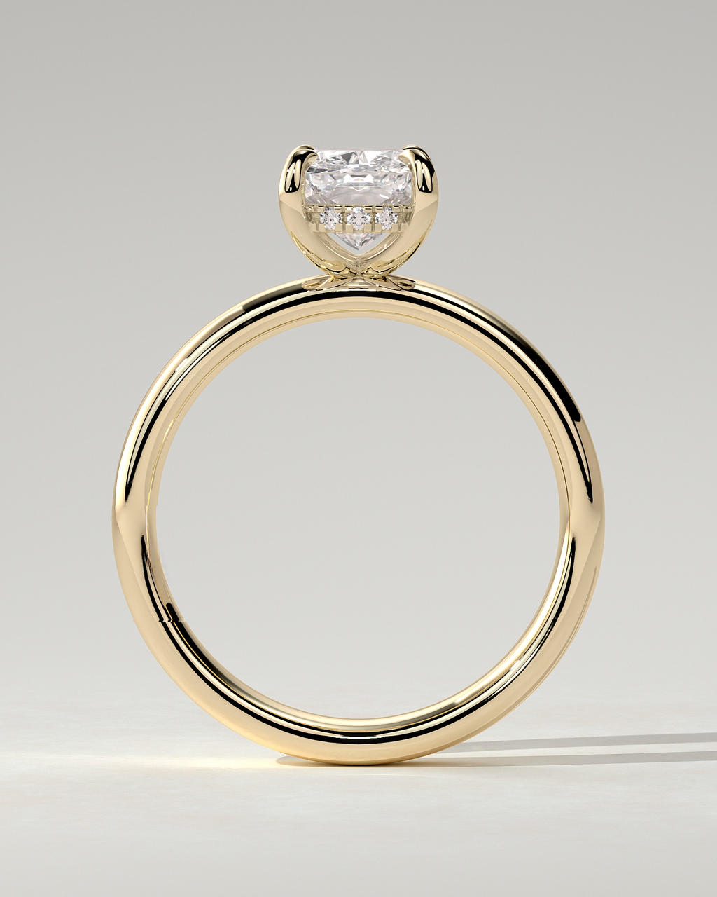 Cora Solitaire Cushion Ring