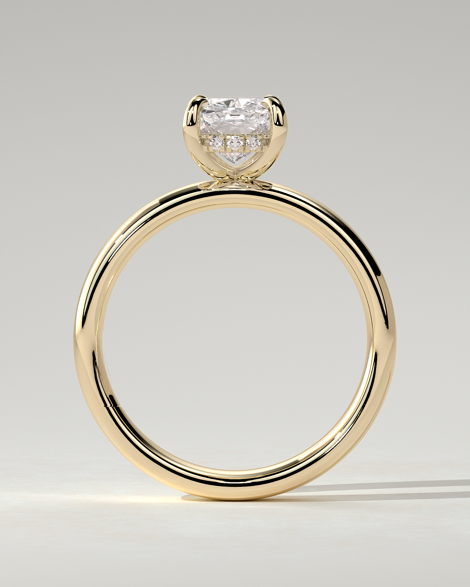 Cora Solitaire Cushion Ring