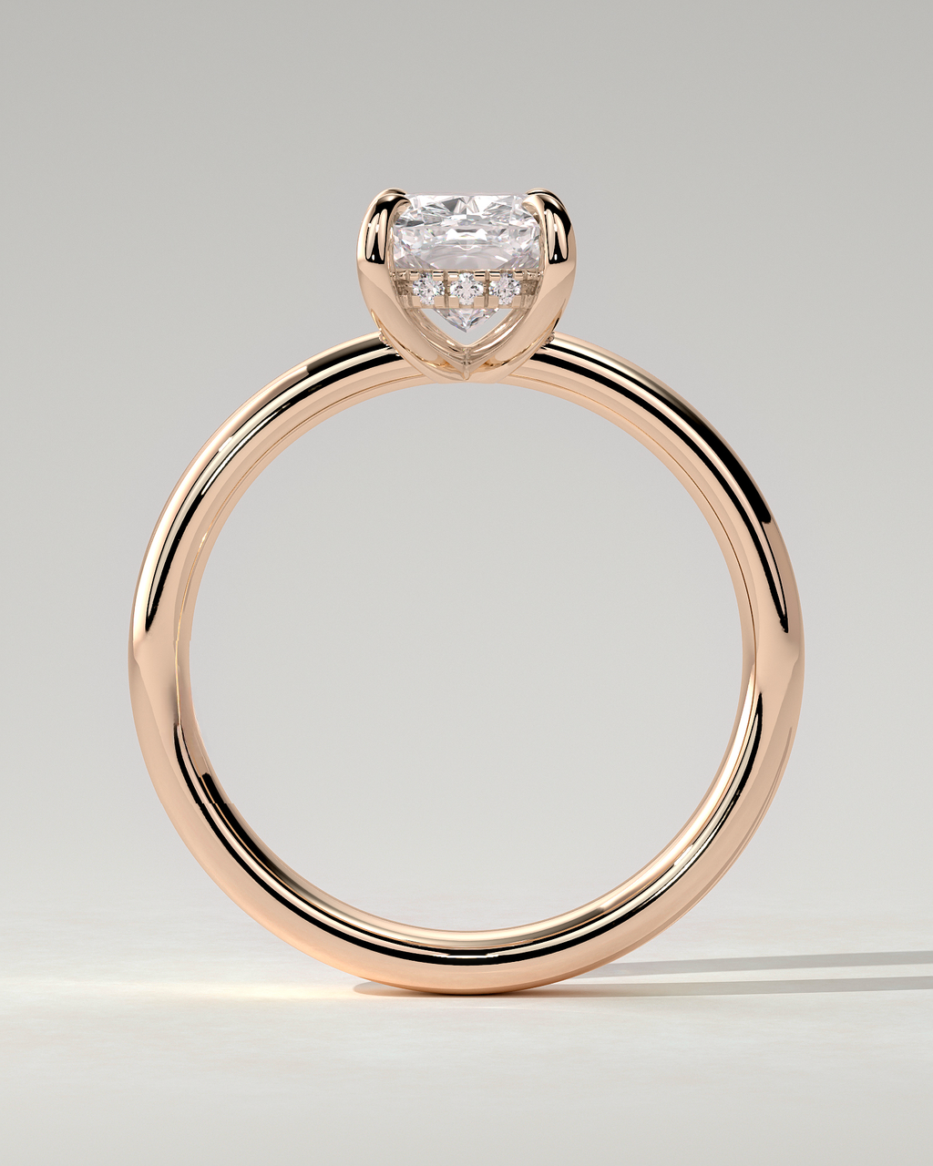 Cora Solitaire Cushion Ring