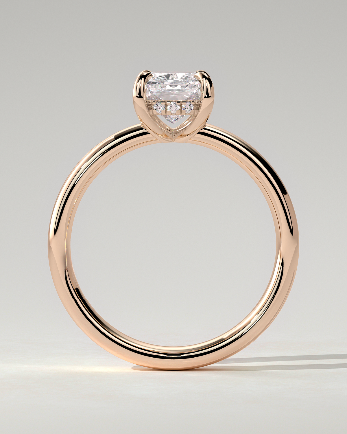 Cora Solitaire Cushion Ring