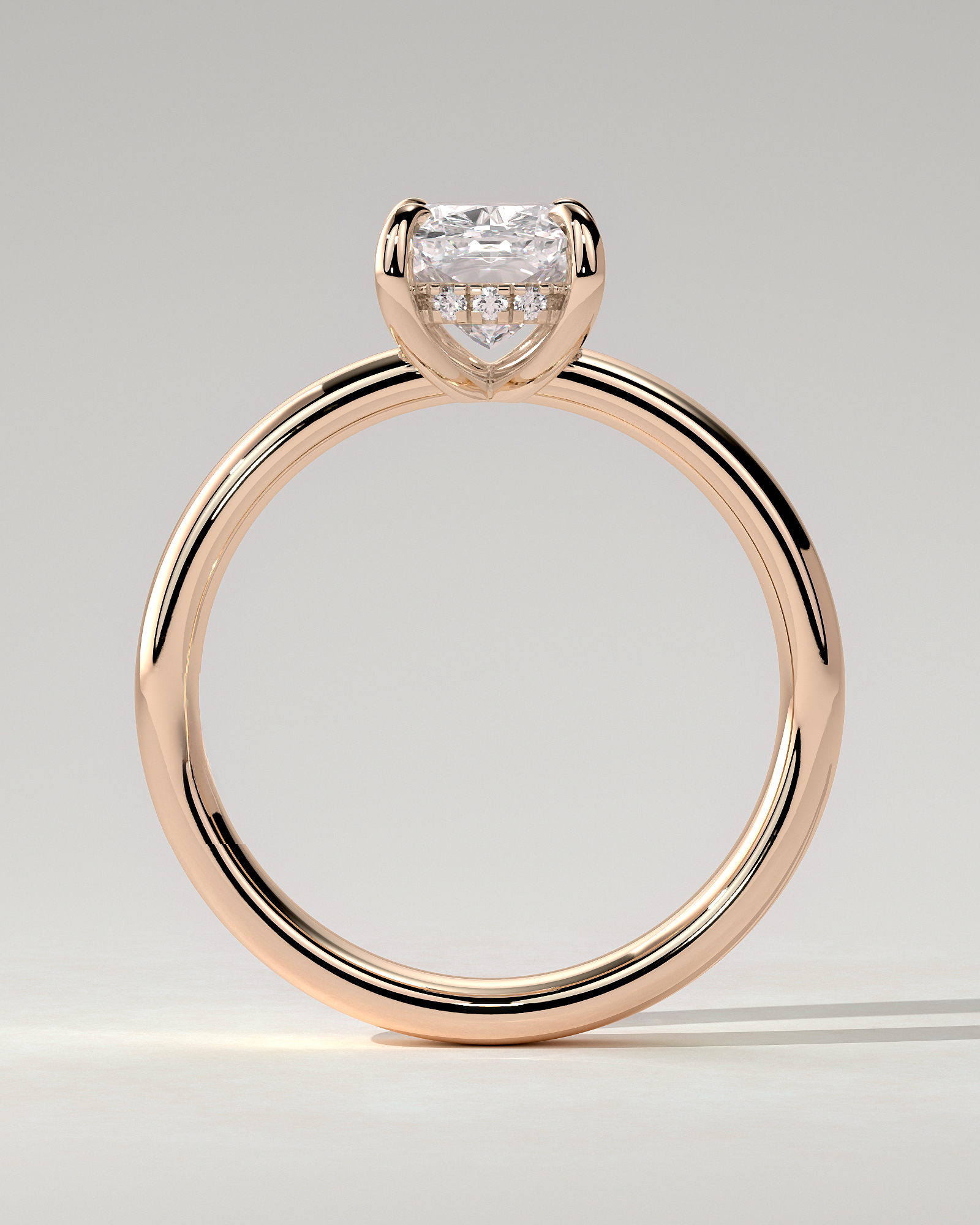 Cora Solitaire Cushion Ring