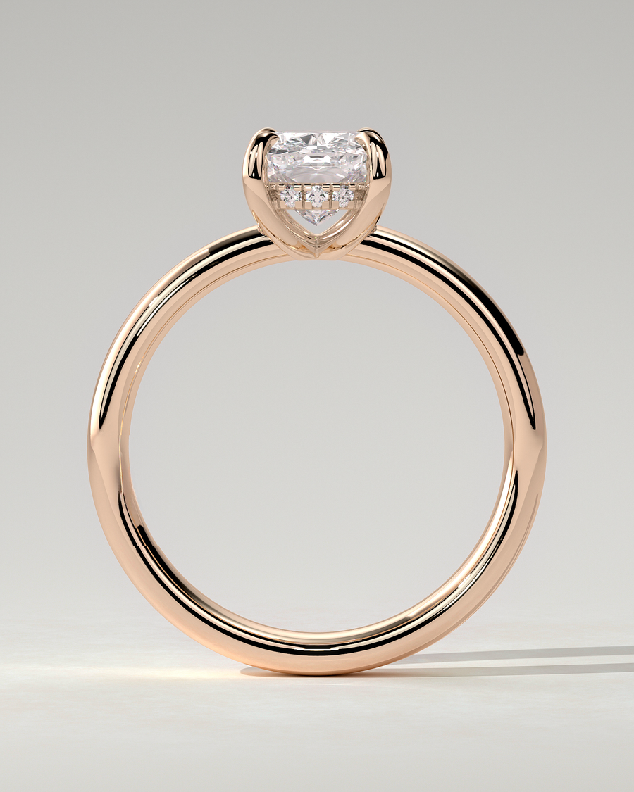 Cora Solitaire Cushion Ring