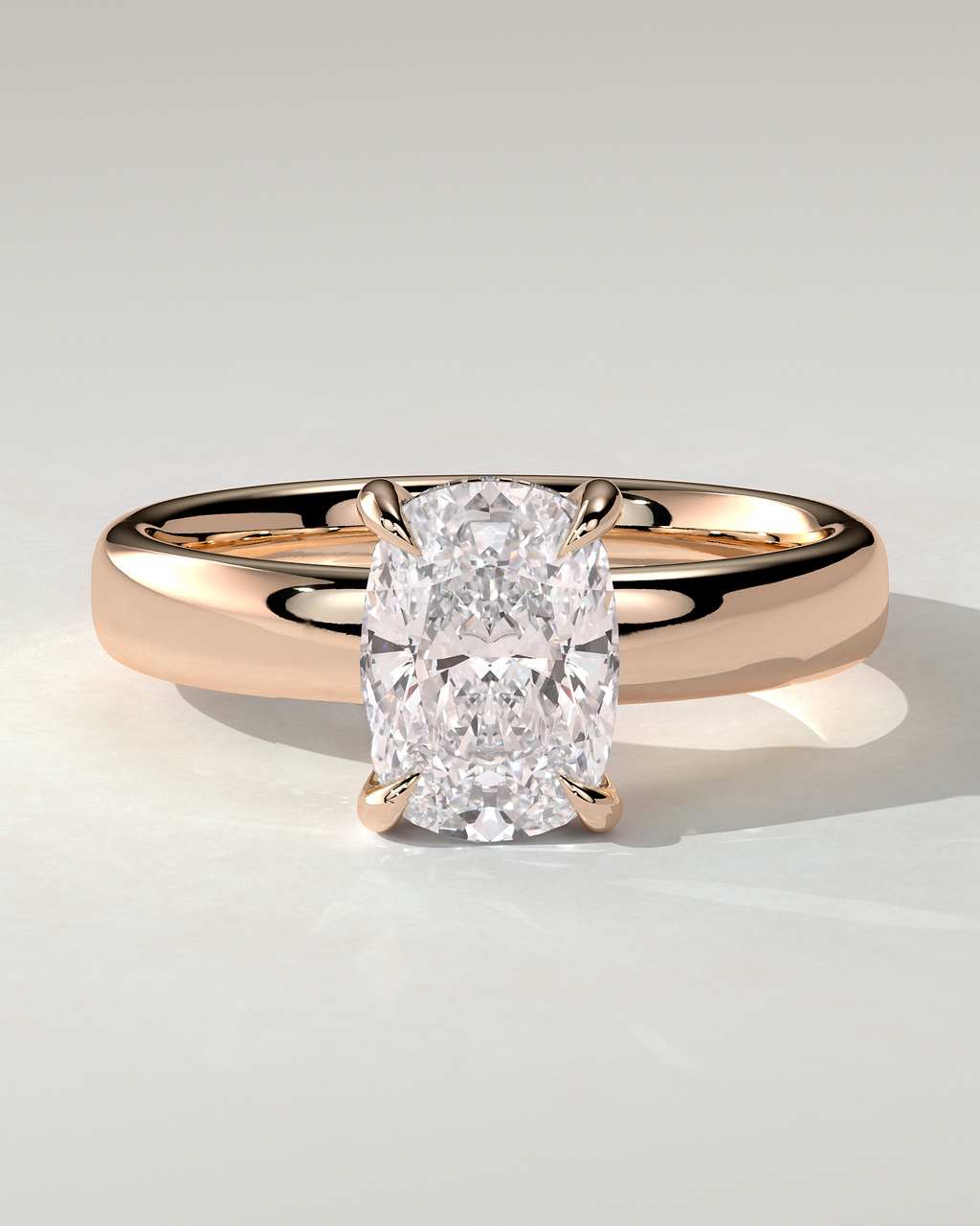 Cora Solitaire Cushion Ring