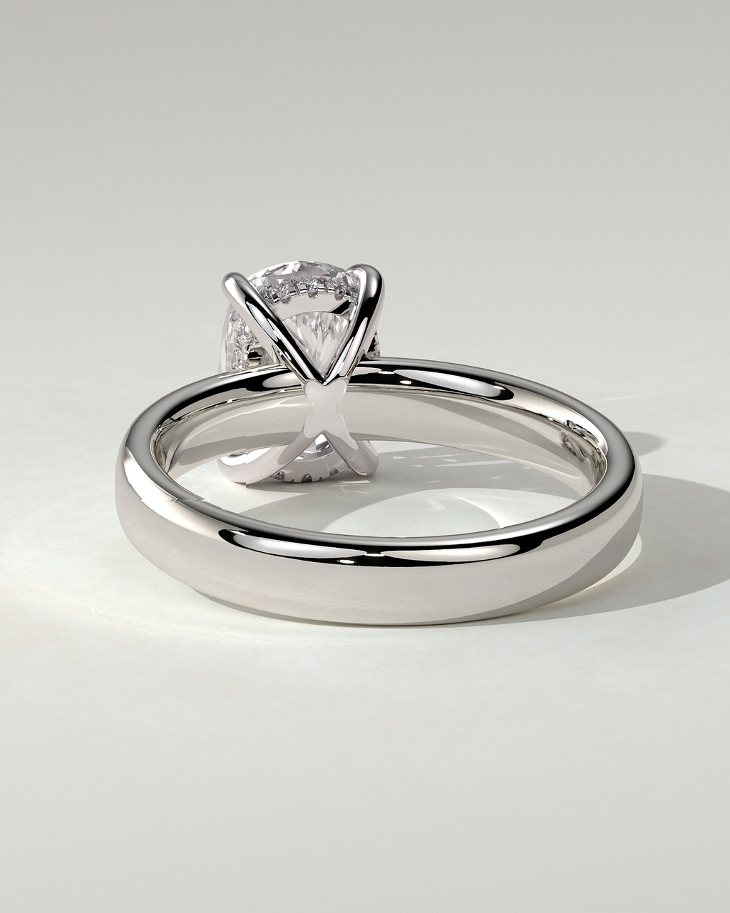 Cora Solitaire Cushion Ring