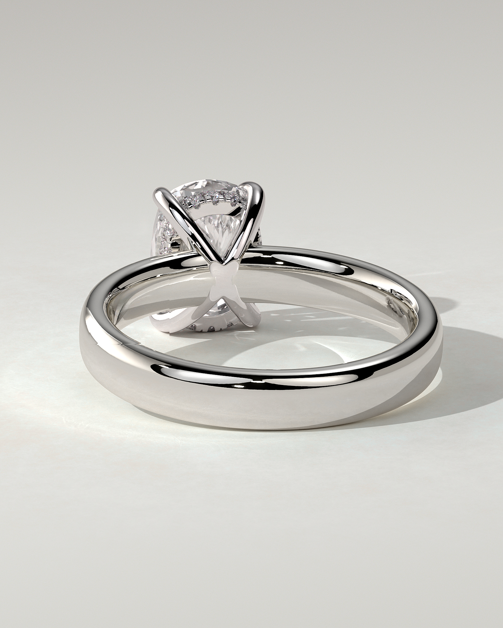 Cora Solitaire Cushion Ring