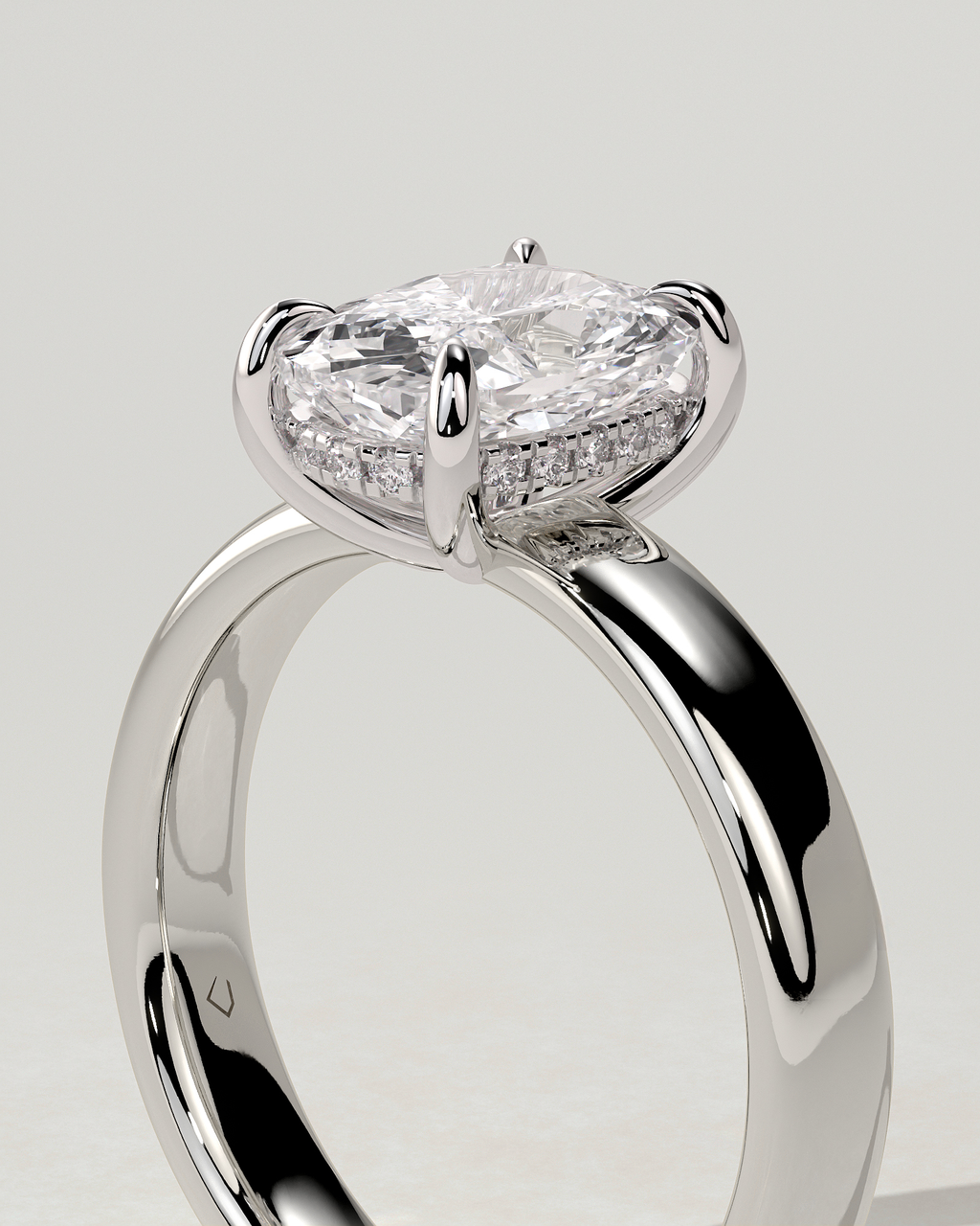 Cora Solitaire Cushion Ring