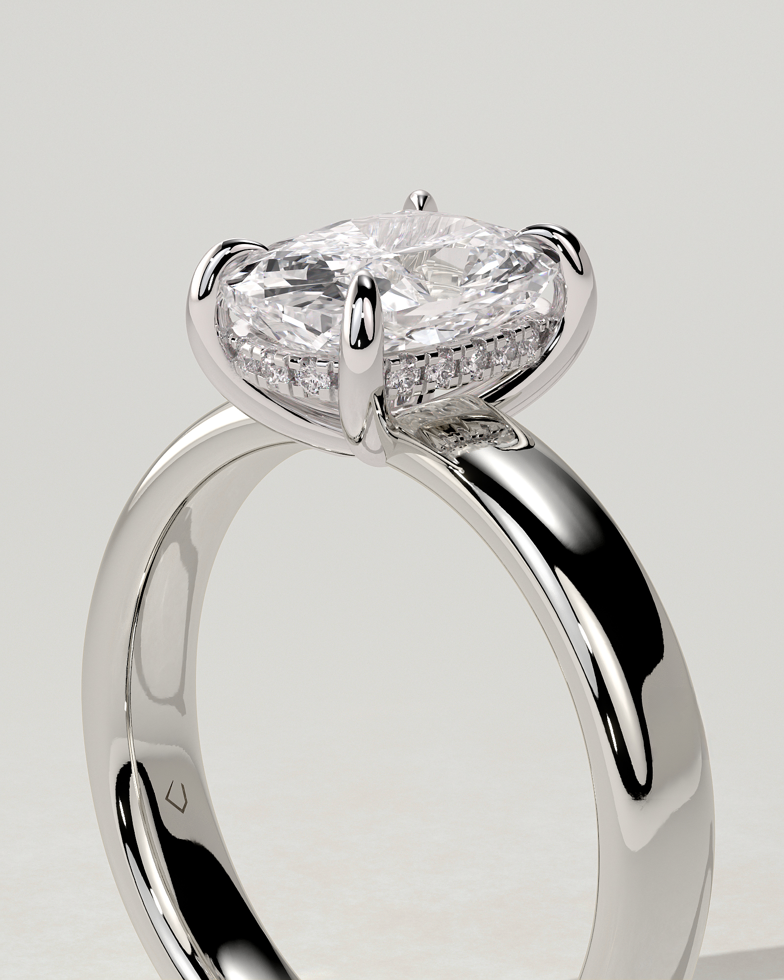 Cora Solitaire Cushion Ring