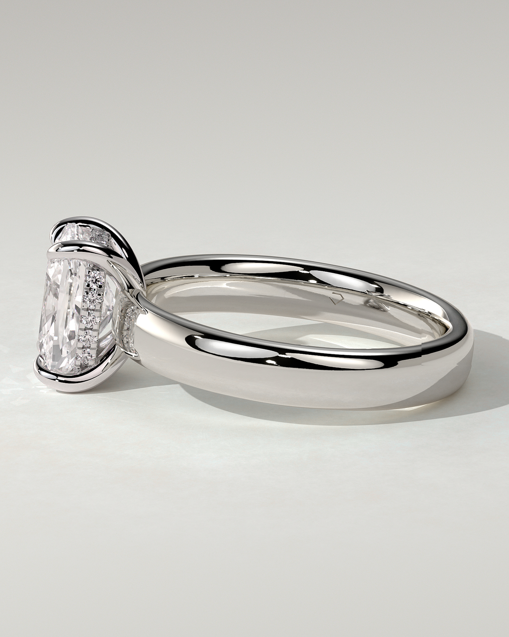 Cora Solitaire Cushion Ring
