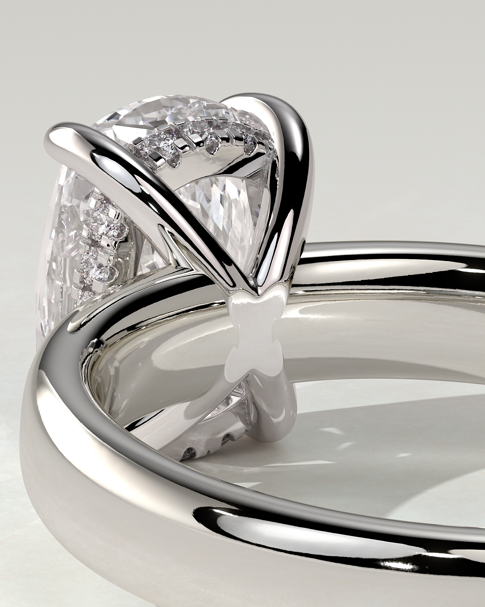 Cora Solitaire Cushion Ring