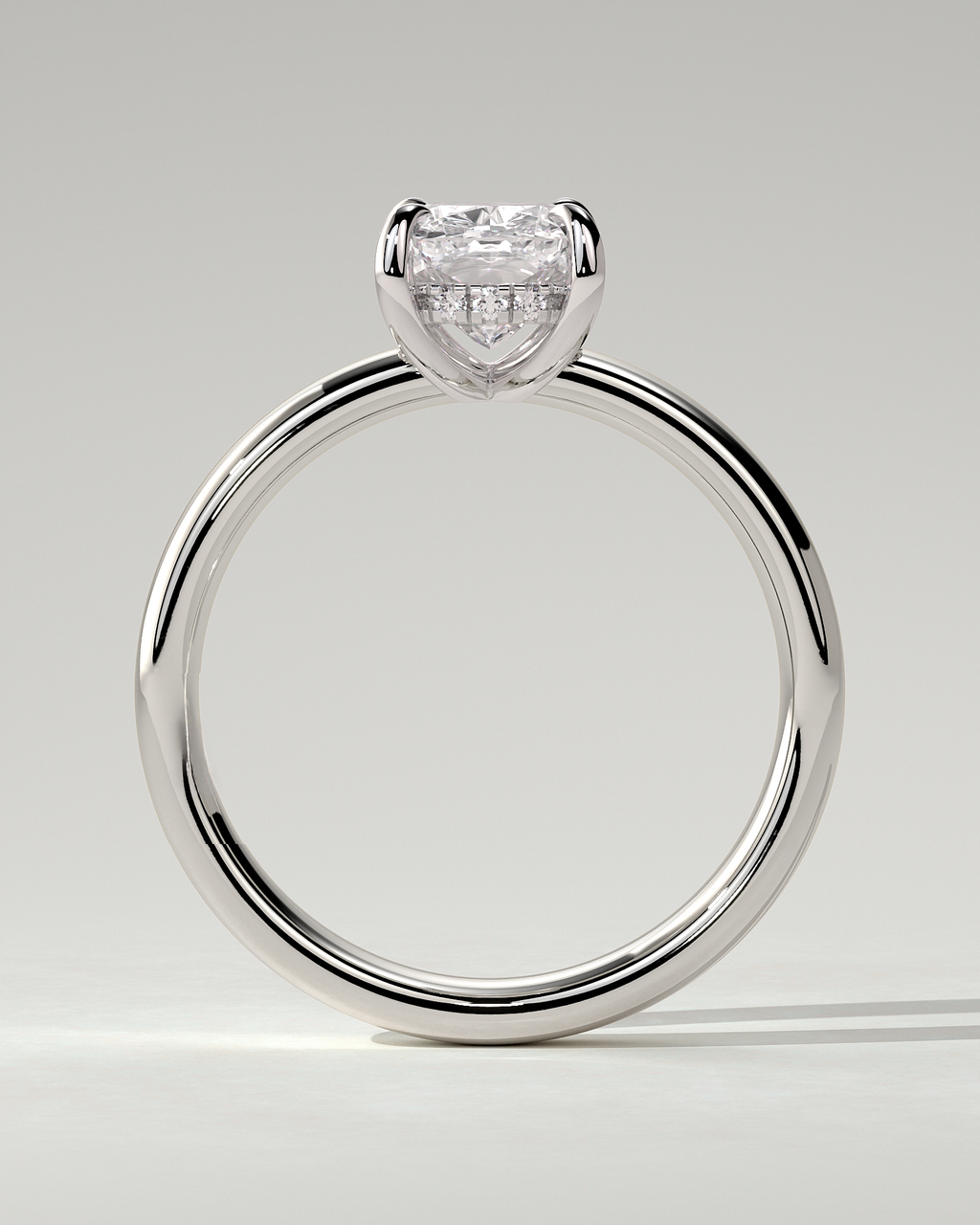 Cora Solitaire Cushion Ring