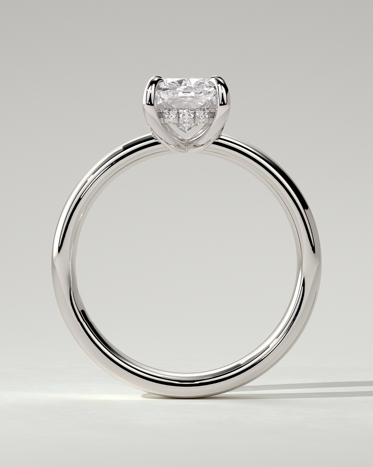Cora Solitaire Cushion Ring